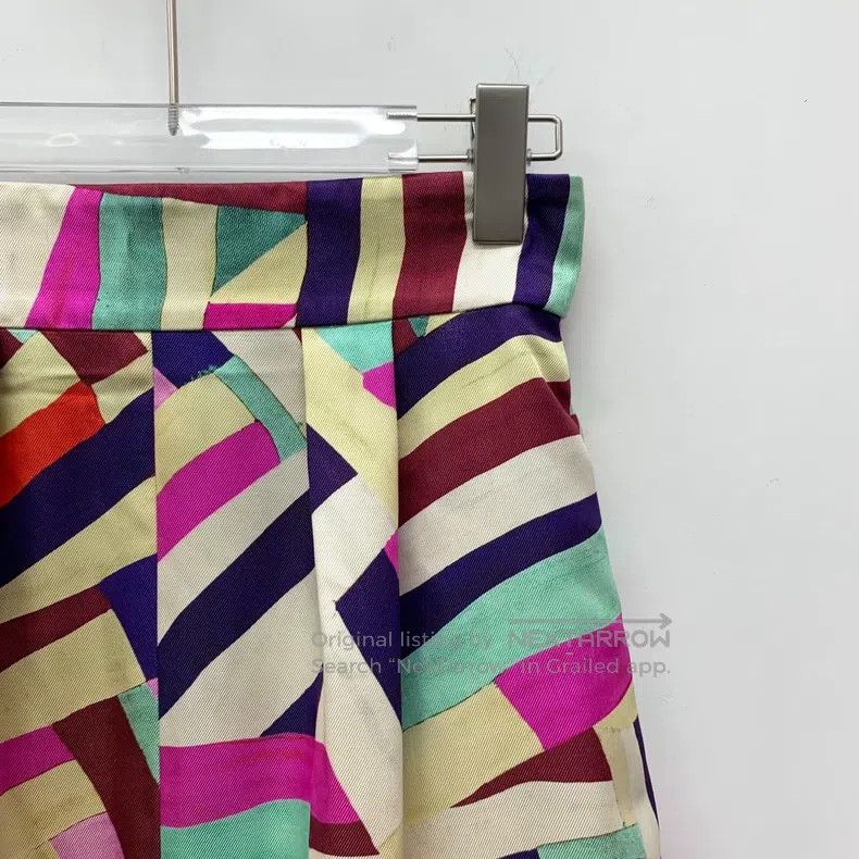 Chanel Chanel Seoul catwalk style colour block geometric print mu Size 25" / US 0 / IT 36 - 3 Thumbnail