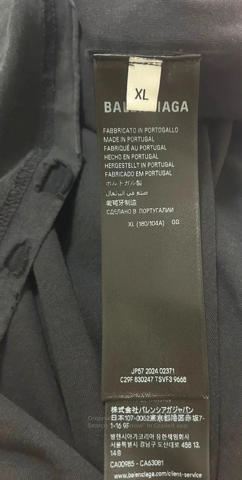 Balenciaga Balenciaga Inside-Out Short Sleeve T-Shirt. Size US XL / EU 56 / 4 - 5 Thumbnail