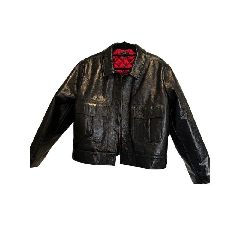 Rag & Bone Rag & Bone Colton Leather Jacket Removable Shearling Collar Size L / US 10 / IT 46 - 5 Thumbnail
