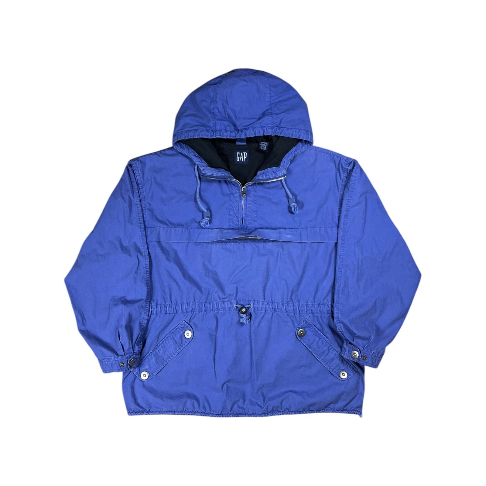 Gap × Vintage 1990s GAP multi pocket 100% cotton faded blue anorak jacket Size US M / EU 48-50 / 2 - 1 Thumbnail