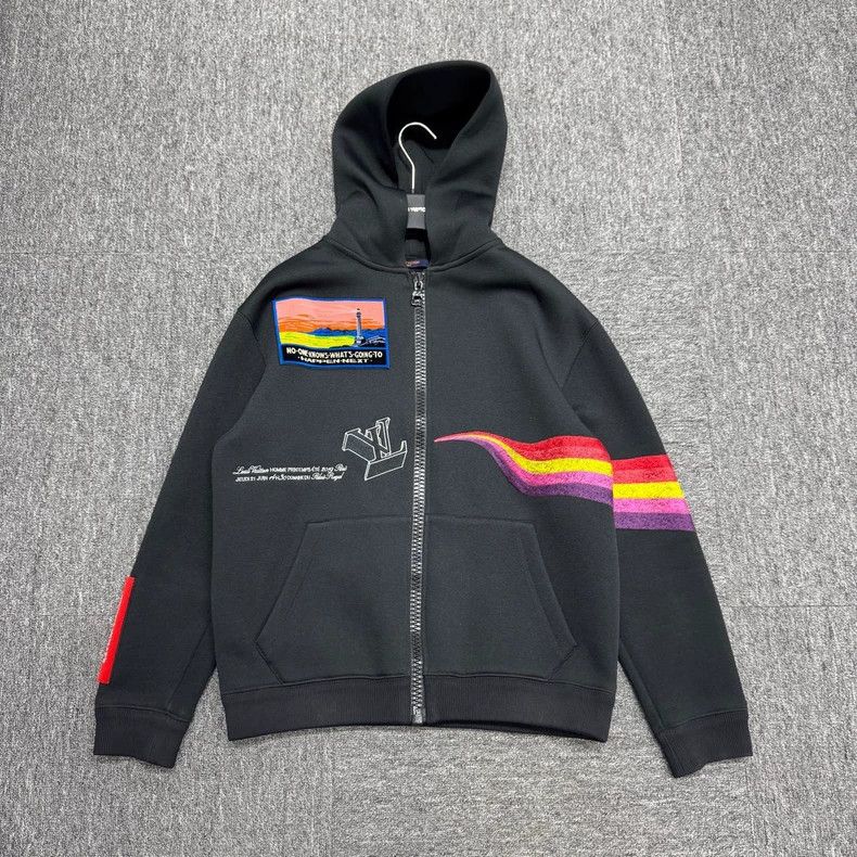 Louis Vuitton Louis Vuitton Rainbow Embroidered Hoodie Size US S / EU 44-46 / 1 - 1 Thumbnail