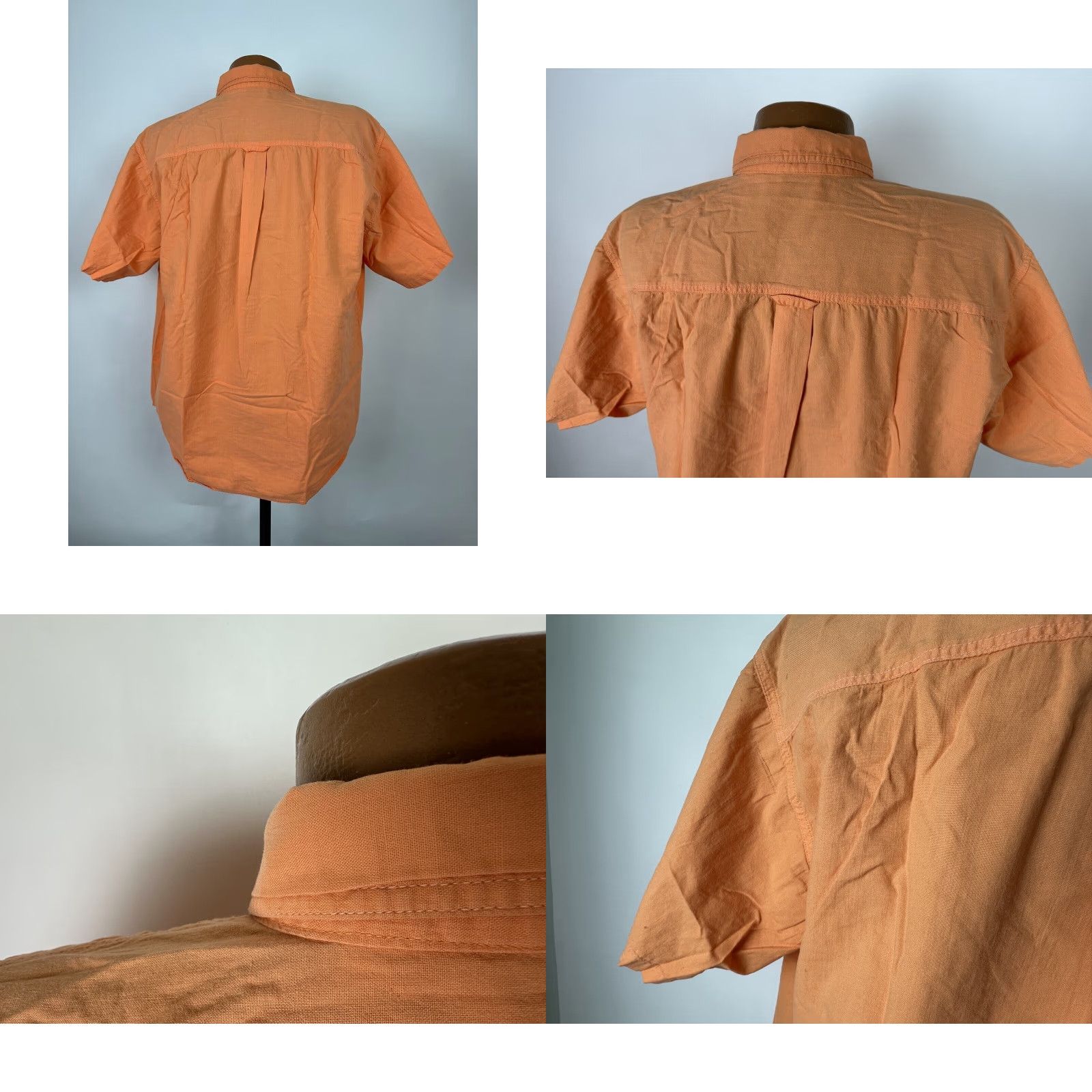 Vintage VINTAGE Pacific Scene Shirt Men L Orange Button-Up Short Sleeve 90s Casual Size US L / EU 52-54 / 3 - 8 Thumbnail