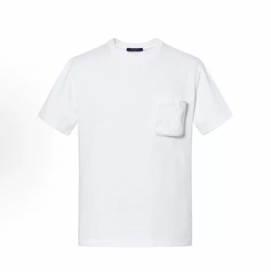 Louis Vuitton Louis Vuitton White Monogram Pocket Tee Size US XL / EU 56 / 4 - 1 Thumbnail