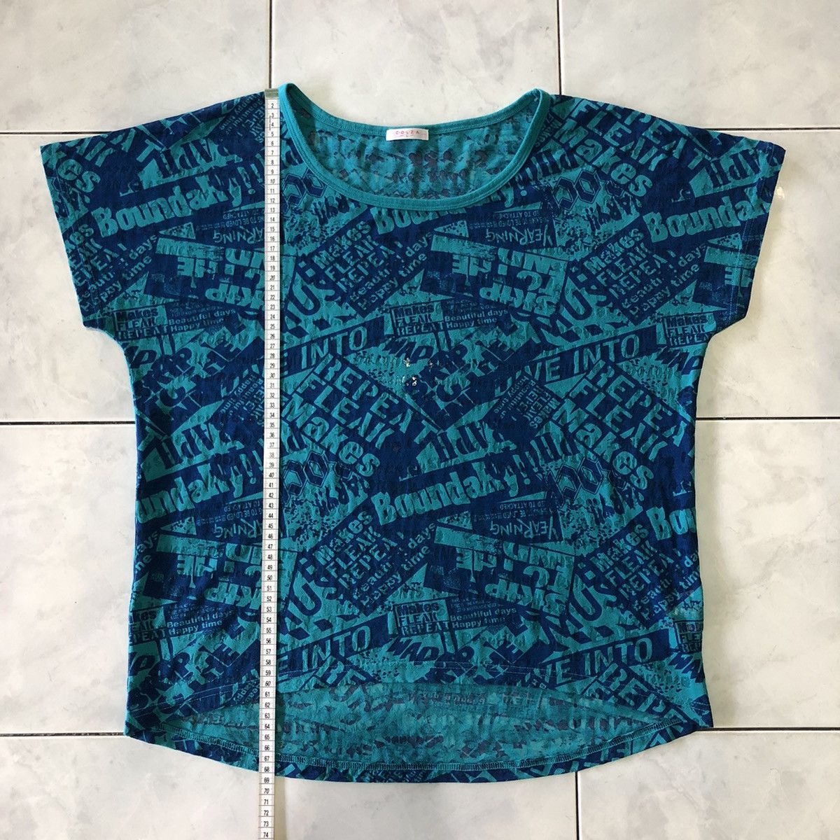 Vintage Colza Transparent Print Japanese Poem All Over Print Style Size L / US 10 / IT 46 - 18 Thumbnail