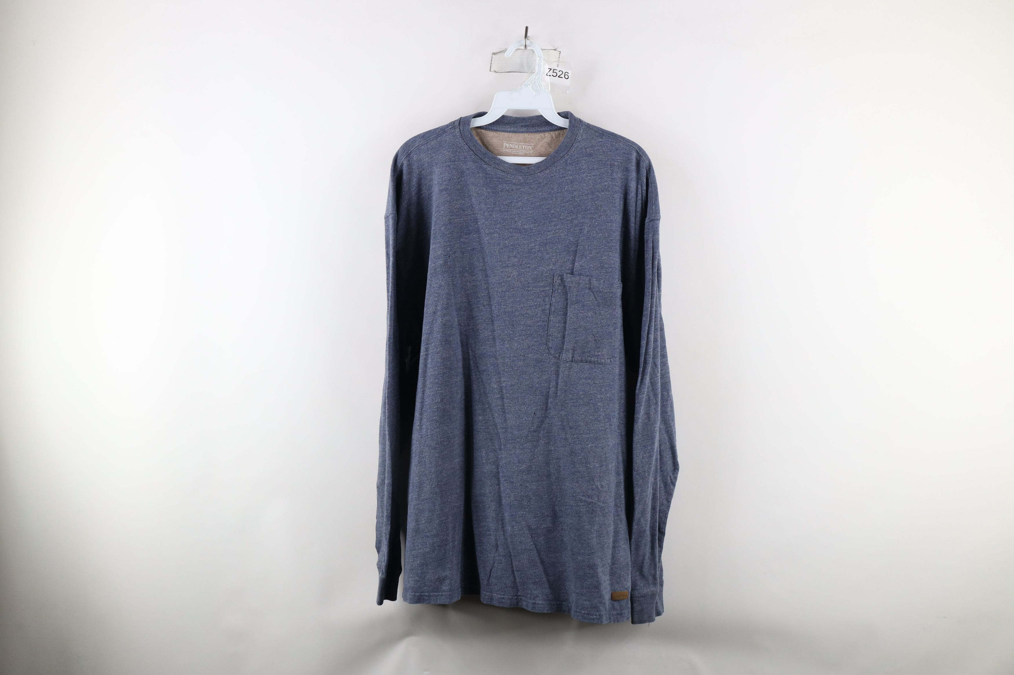 Pendleton × Vintage Vintage Pendleton Spell Out Long Sleeve Pocket T-Shirt Size US L / EU 52-54 / 3 - 1 Thumbnail