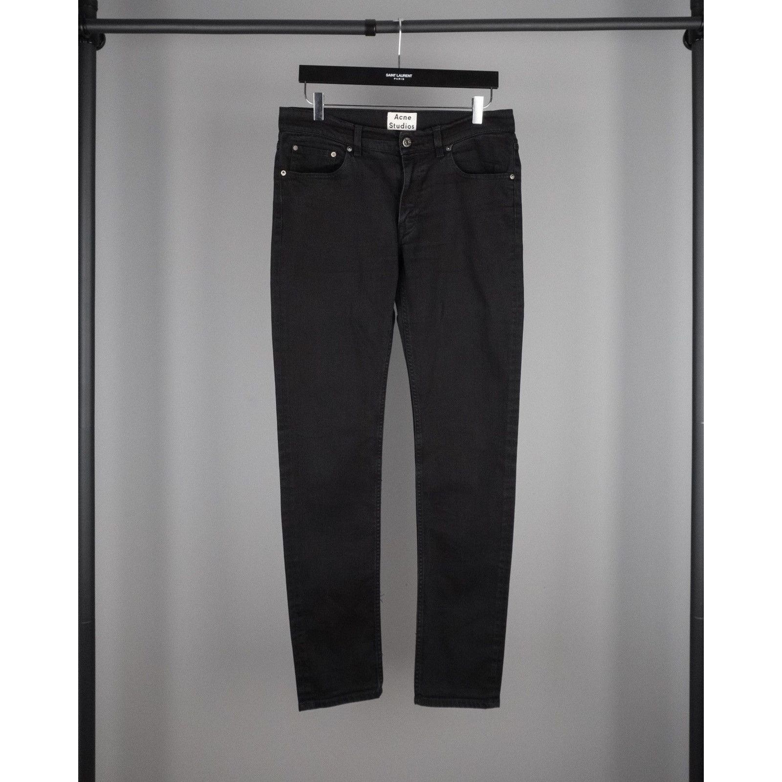 Acne Stay Cash Jeans Acne Studios Ace Stay Cash Black Denim Pants