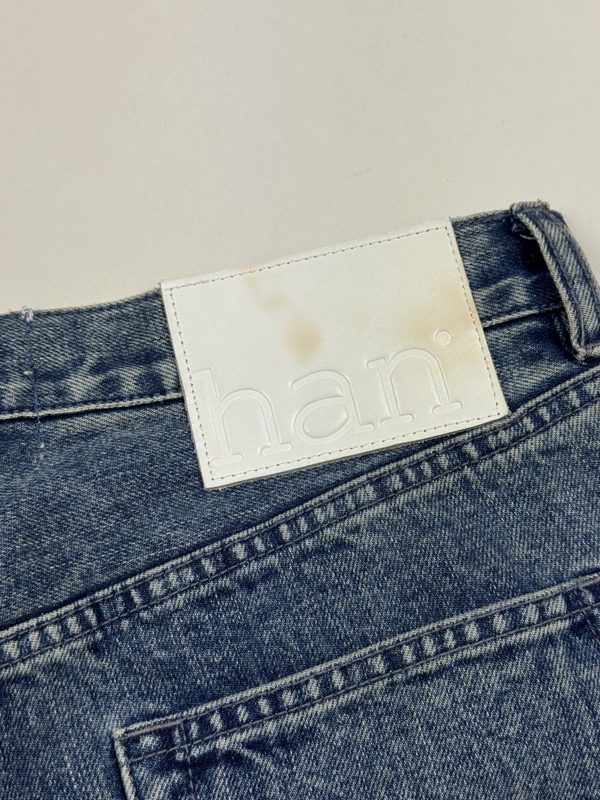 Han Kjobenhavn New! Han Kjobenhavn Drop Crotch Washed Selvage Denim Jeans Size US 30 / EU 46 - 17 Thumbnail