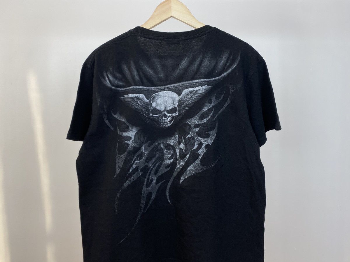 Bones Spiral Skull Explosion Scary Horror Black T-Shirt Size US XL / EU 56 / 4 - 4 Thumbnail