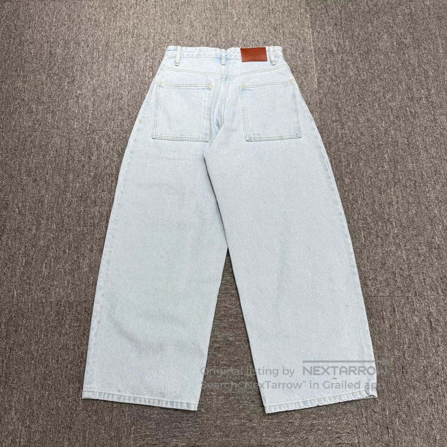 Studio Nicholson NICHLOSON STUDIO Wide-Leg Jeans. Size 33" - 5 Thumbnail