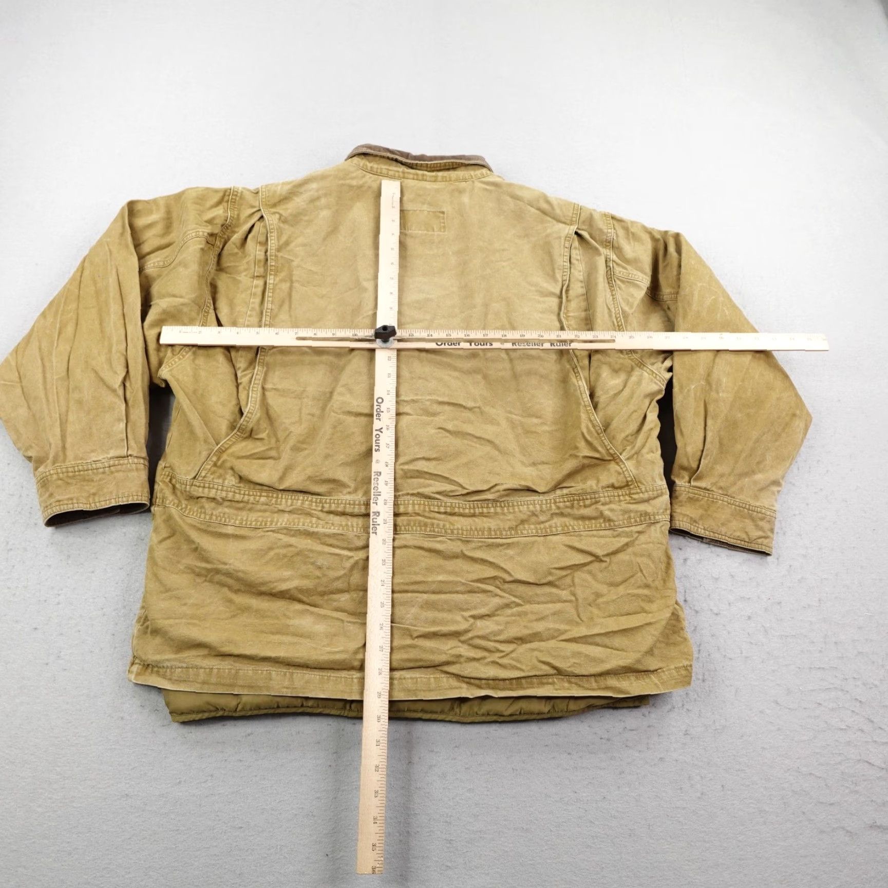 Eddie Bauer VINTAGE Eddie Bauer Coat XL Canvas Barn Insulated Down Liner Removable Lining Cotton Beig e Overcoat Men Size US XL / EU 56 / 4 - 4 Thumbnail