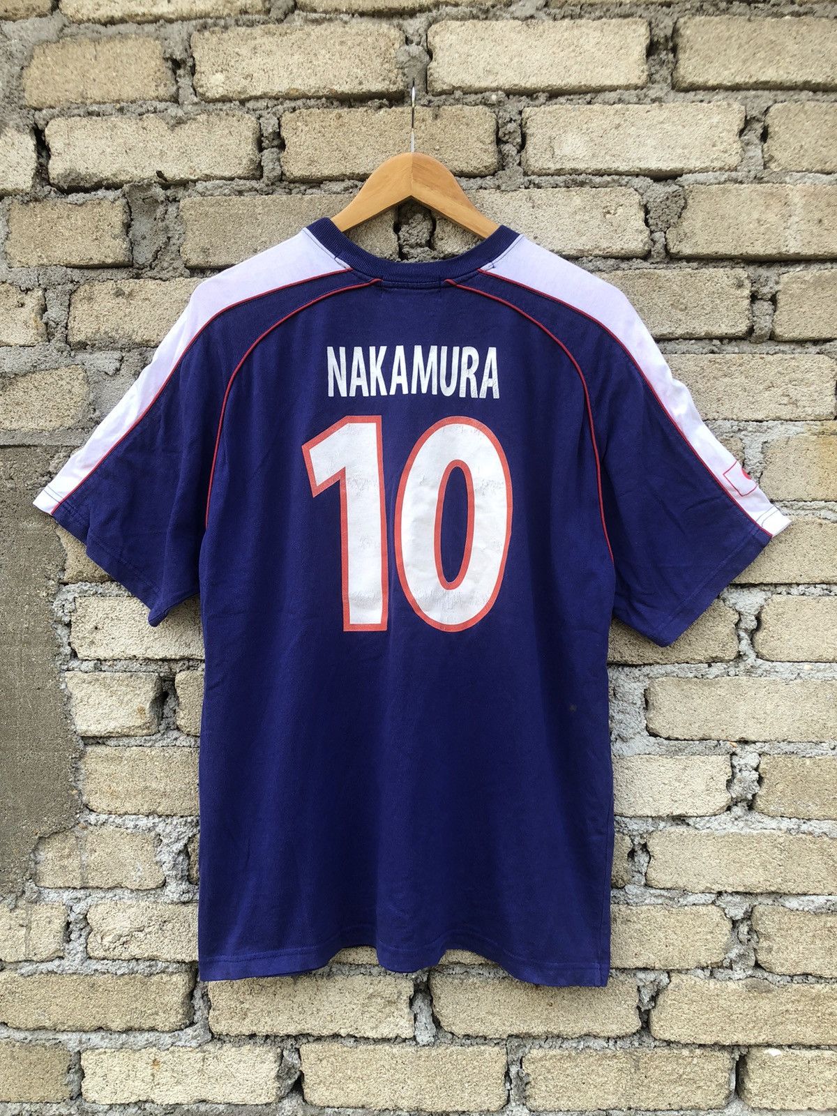vintage JFA Japan Football Nakamura #10 Tshirts