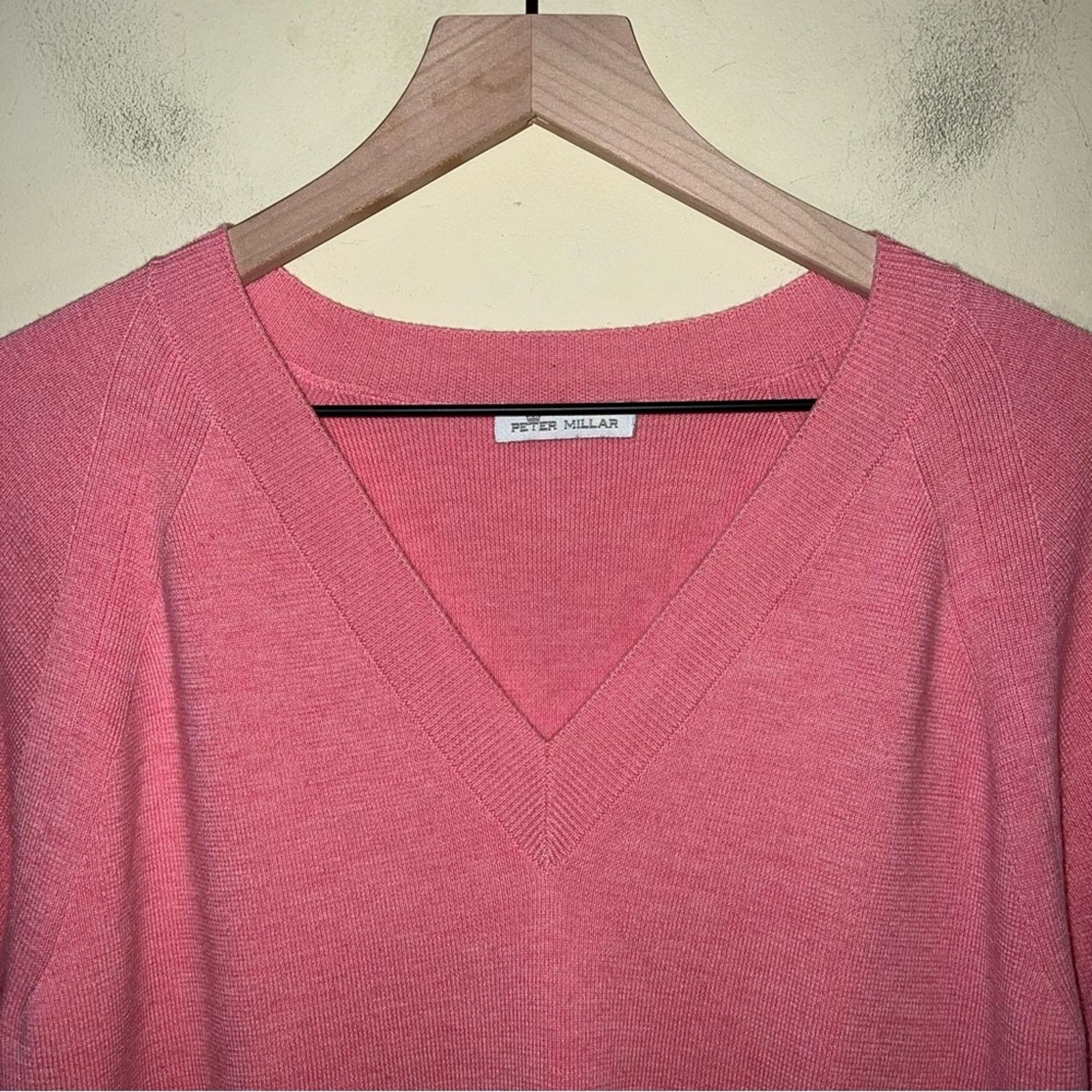Peter Millar PETER MILLAR pink v neck sweater M Size US M / EU 48-50 / 2 - 4 Thumbnail