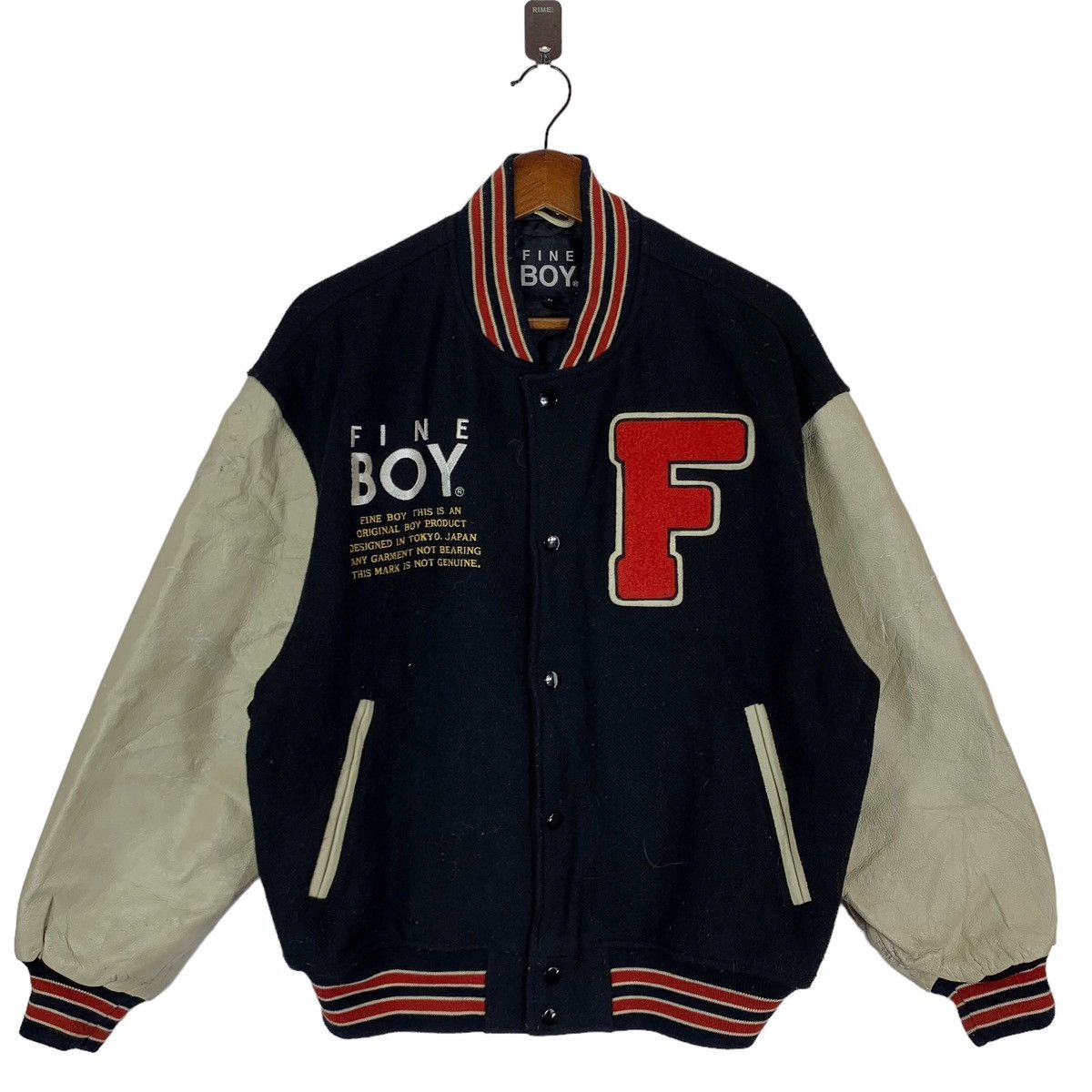 Other VINTAGE FINE BOY VARSITY SNAP BUTTON BOMBER JACKET Size US M / EU 48-50 / 2 - 1 Thumbnail