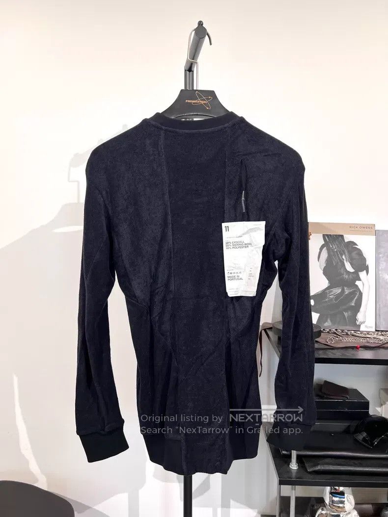 Boris Bidjan Saberi Boris Bidjan Saberi Long Sleeve Terry Hoodie| Size US XS / EU 42 / 0 - 1 Thumbnail