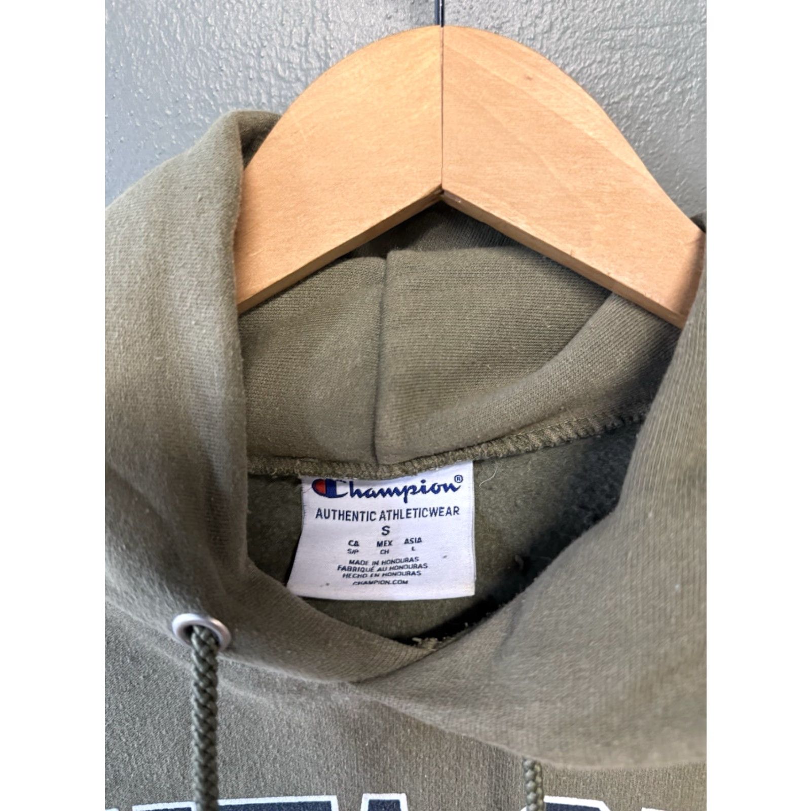 Champion VINTAGE Champion Womens Green Santa Cruz Pullover Hooded Sweatshirt Size Small Size S / US 4 / IT 40 - 3 Thumbnail