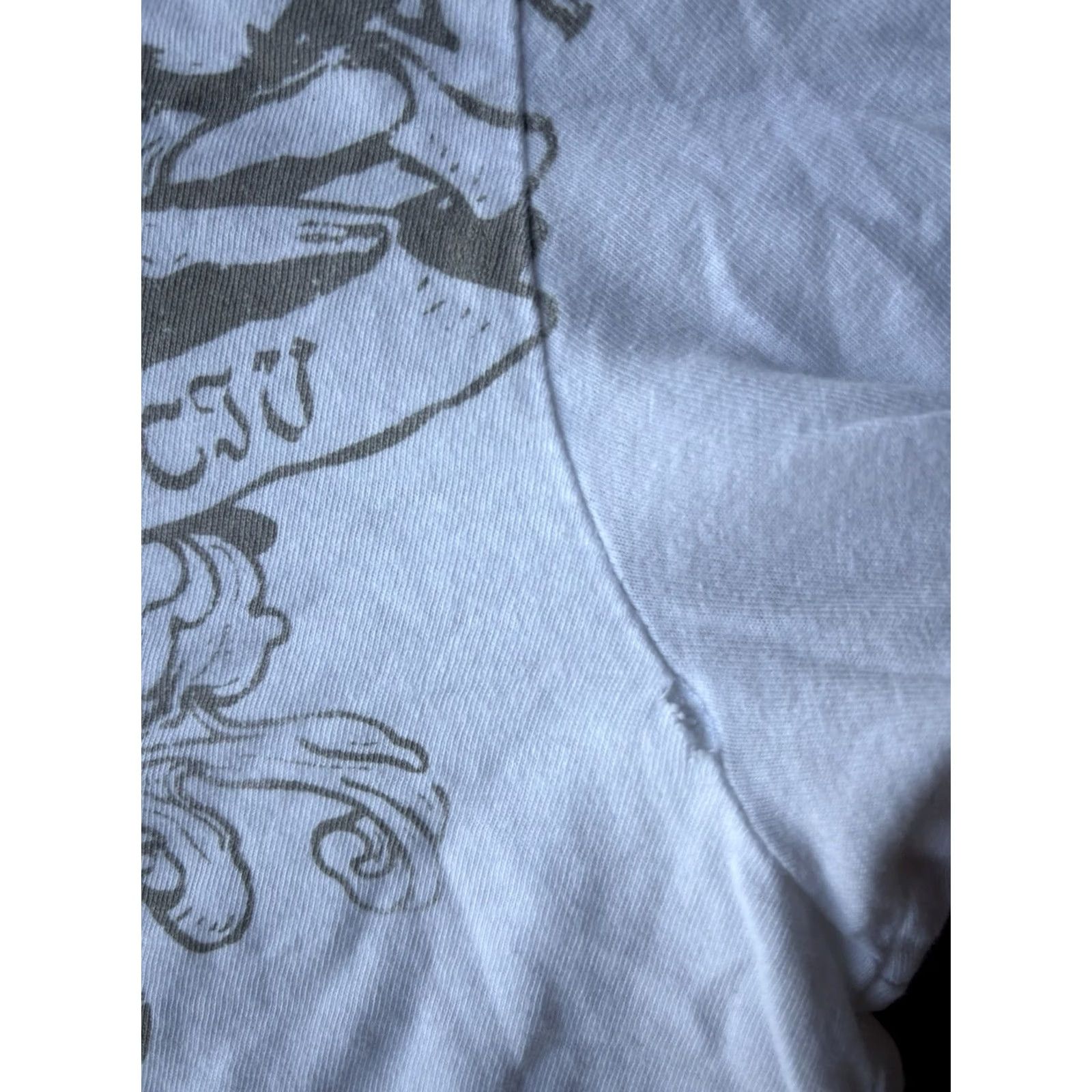 Old Navy VINTAGE Old Navy T-Shirt XL White Skull Grunge Y2K Affliction Style Crew Neck Short Sleeve Men Size US XL / EU 56 / 4 - 6 Thumbnail