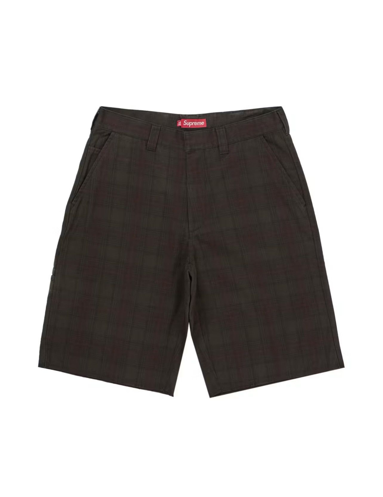 Supreme Supreme black and white stripe Work shorts | Grailed