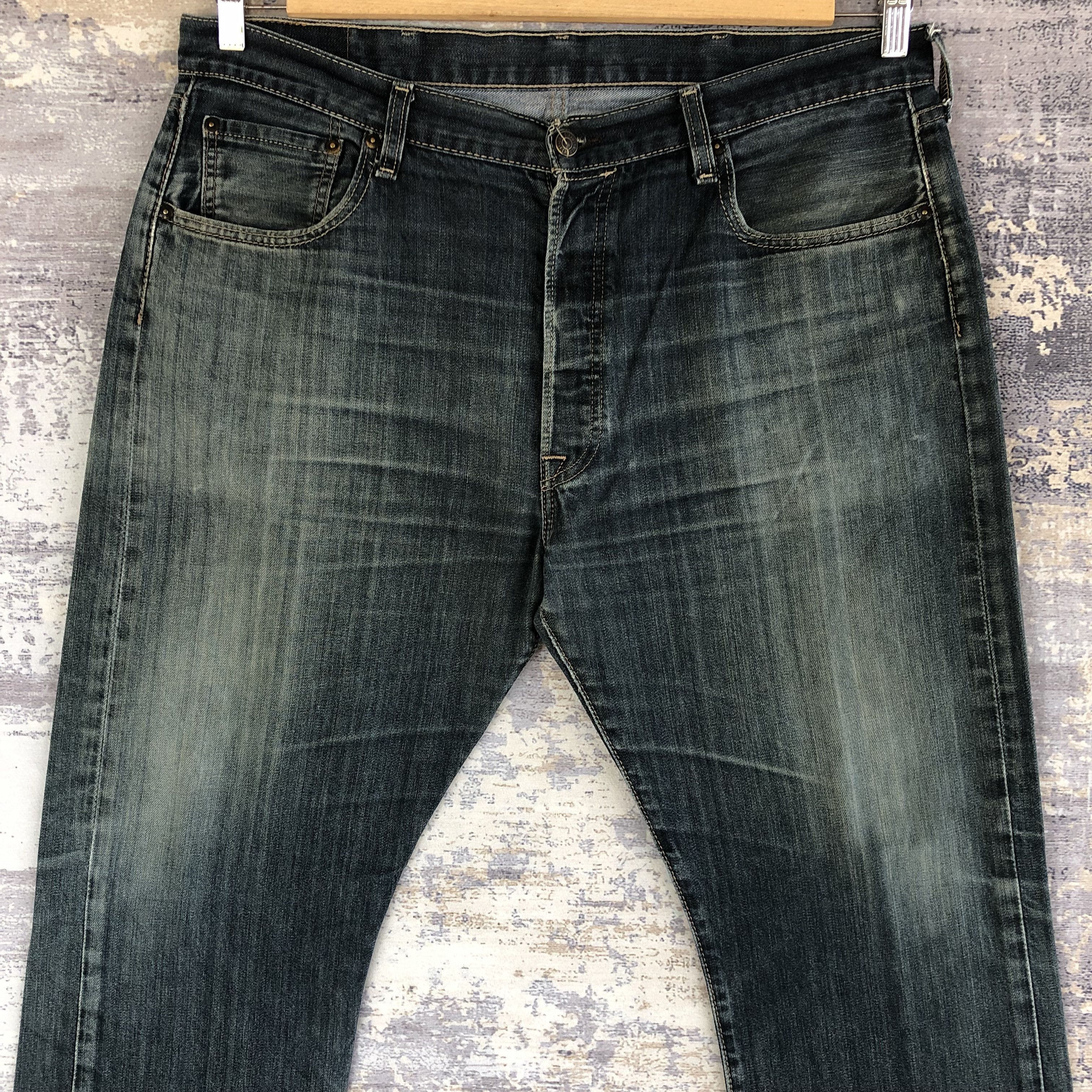 Levi's Vintage Y2K Levis 501 Faded Jeans Levi's Stonewash Denim Size US 38 / EU 54 - 3 Thumbnail