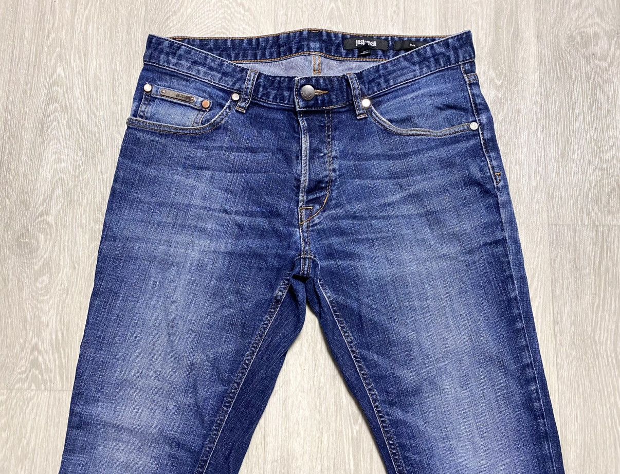 Just Cavalli Unisex Just Cavalli Slim Fit Washed Blue Jeans Denim Size US 31 - 8 Thumbnail