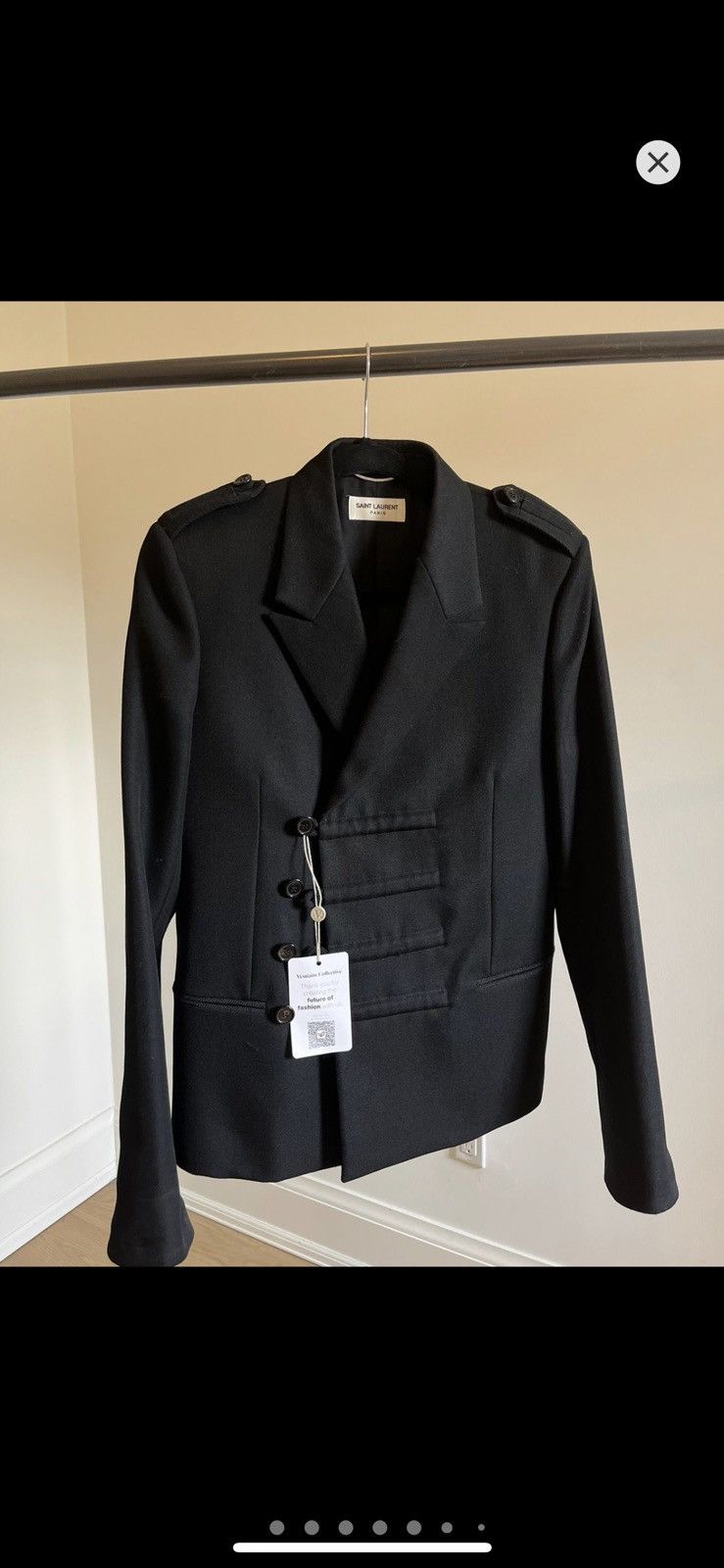 Saint Laurent Paris LAST DROP Officer jacket Size US S / EU 44-46 / 1 - 1 Thumbnail
