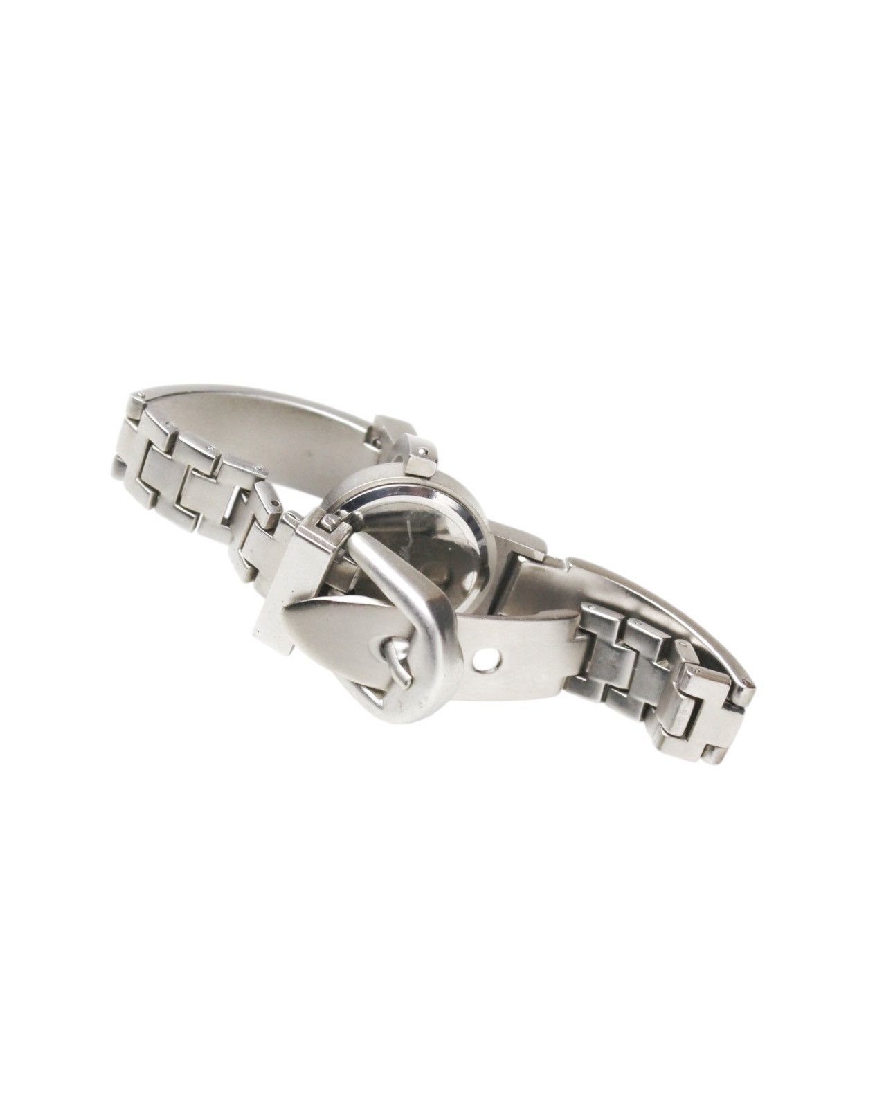 Vintage 1990S KIRA JAPAN SCULPTED BUCKLE WATCH – INDUSTRIAL FUTURISM Size ONE SIZE - 9 Thumbnail