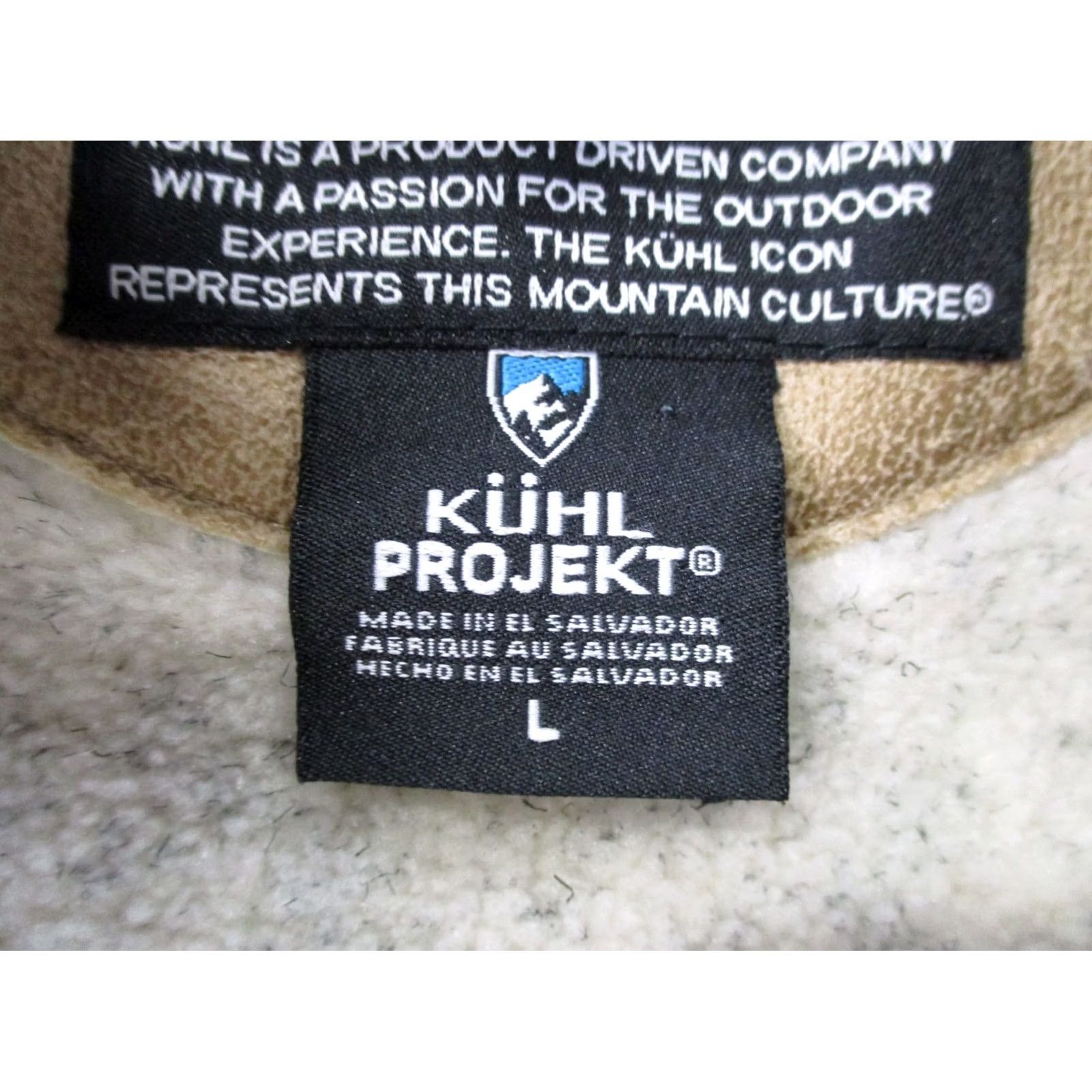 Vintage Kuhl Jacket Womens L Beige Wool Blend Fleece Hooded Outdoors Hiking Camping Jacket Size L / US 10 / IT 46 - 7 Thumbnail