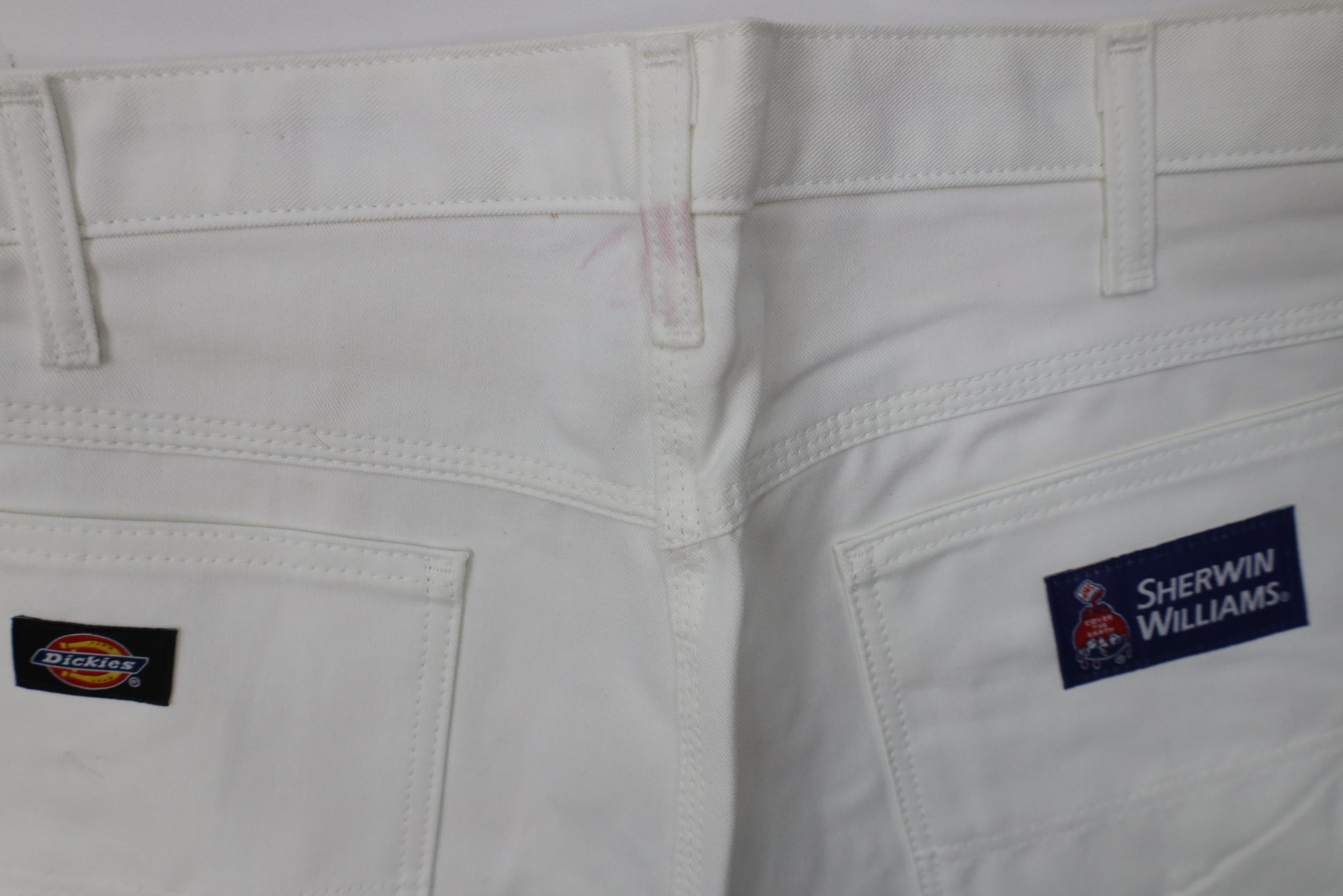 Dickies Deadstock Vintage Y2K Dickies Wide Leg Painters Pants White Size US 36 / EU 52 - 14 Thumbnail