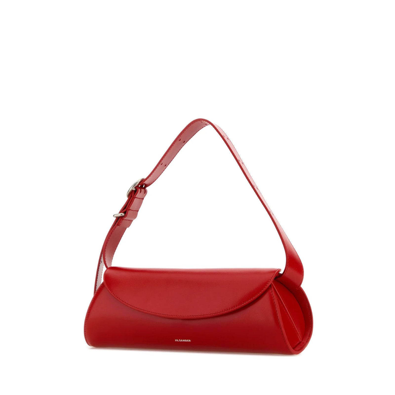 Jil Sander JIL SANDER Cannolo Small Red Leather Shoulder Bag New & Auth Size ONE SIZE - 2 Thumbnail