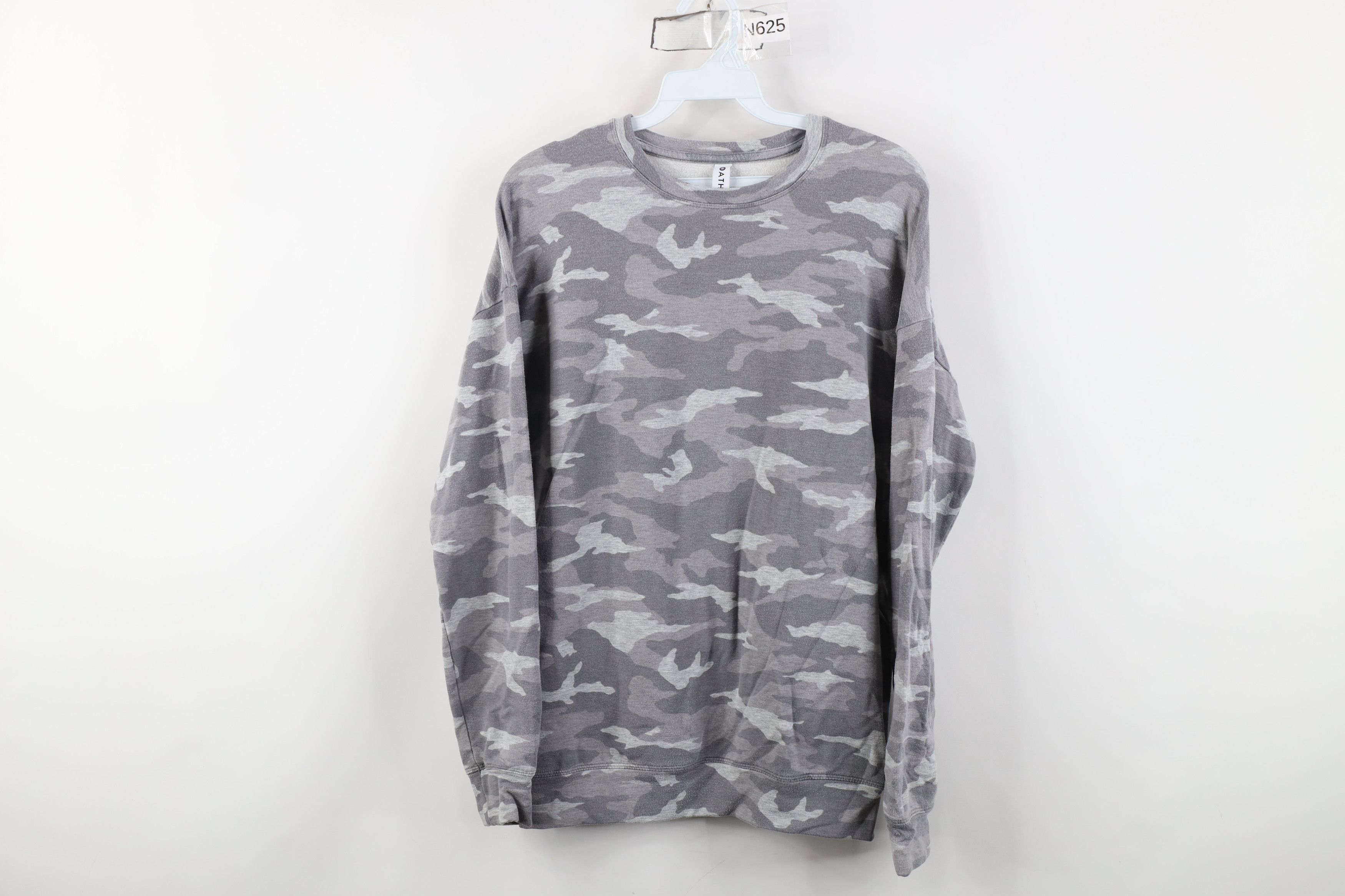 Athleta Athleta Camouflage French Terry Crewneck Sweatshirt Gray Size XS / US 0-2 / IT 36-38 - 1 Thumbnail