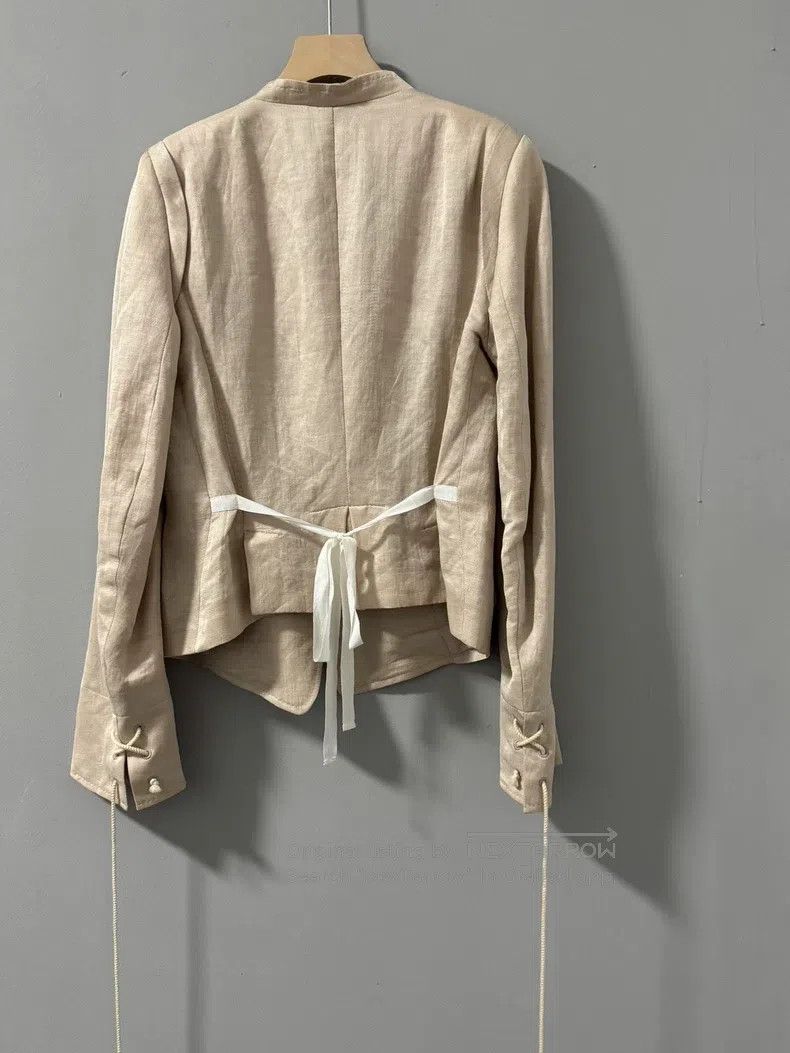 Ann Demeulemeester Ann Demeulemeester 40 Pale Pink Double-breasted Drawstring Size S / US 4 / IT 40 - 3 Thumbnail