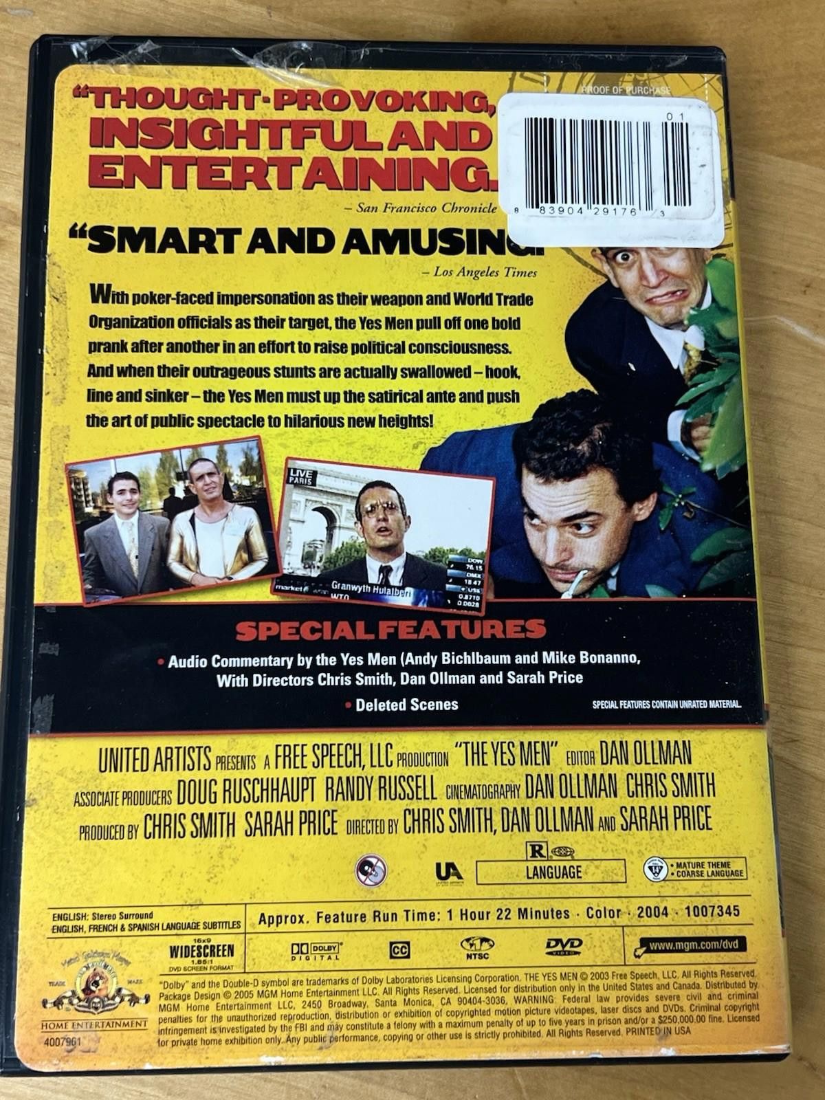 Other The Yes Men - DVD By Andreas Bichlbauer - VERY GOOD Size ONE SIZE - 11 Thumbnail