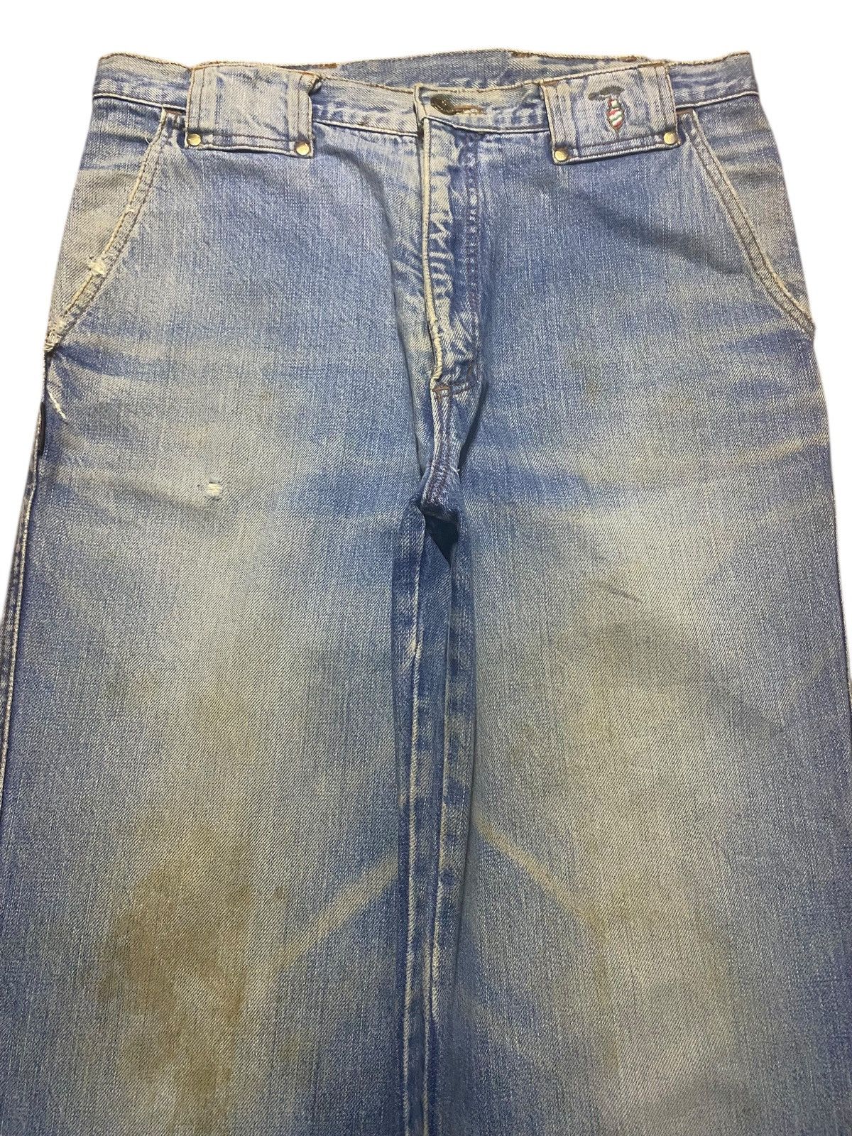 Trussardi Vintage Japanese Brand Trussardi Mud Wash Loose Jeans Size US 32 / EU 48 - 3 Thumbnail
