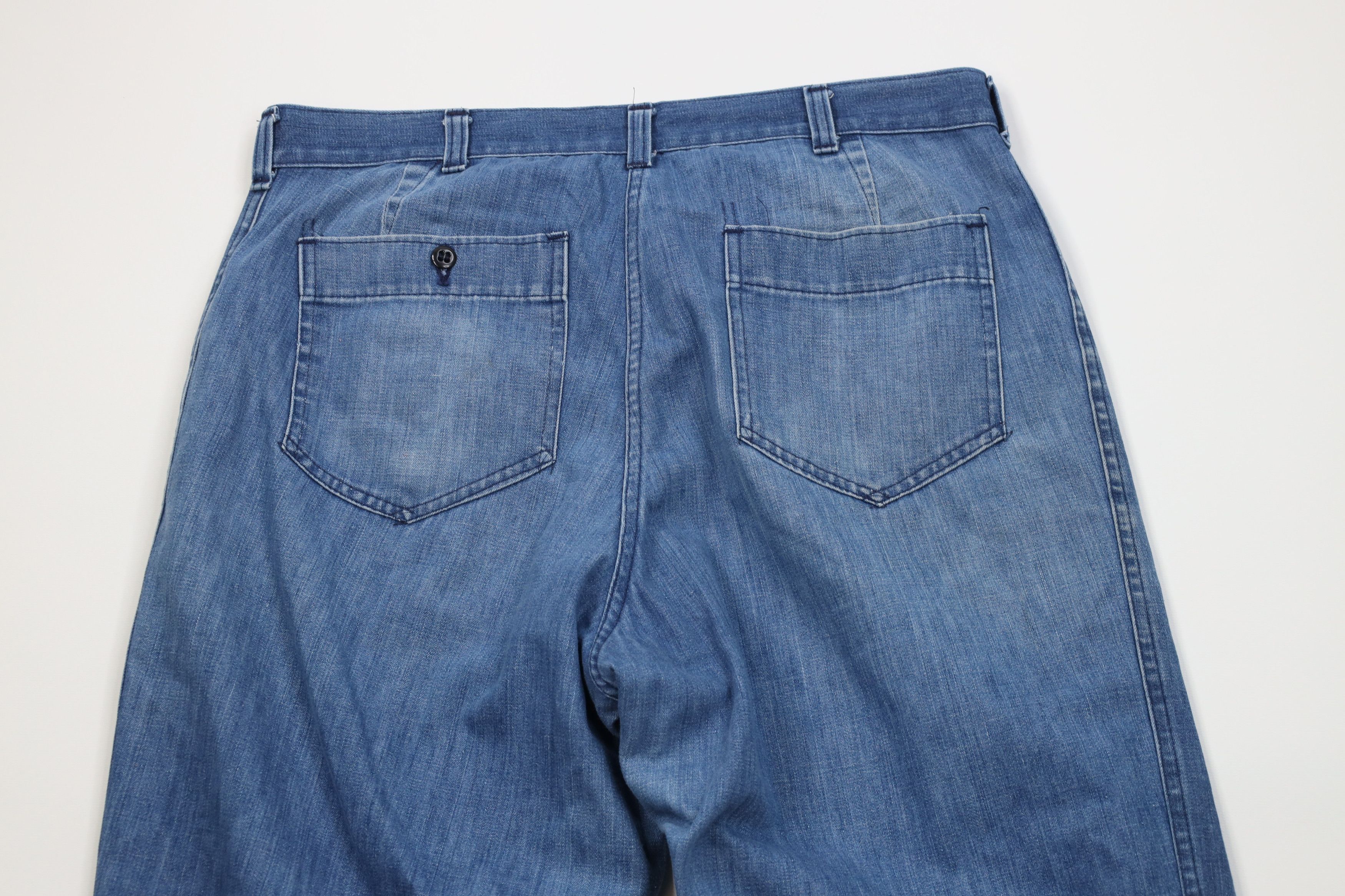 Vintage Vintage 70s Vietnam War USGI Bell Bottoms Denim Jeans USA Size US 34 / EU 50 - 11 Thumbnail