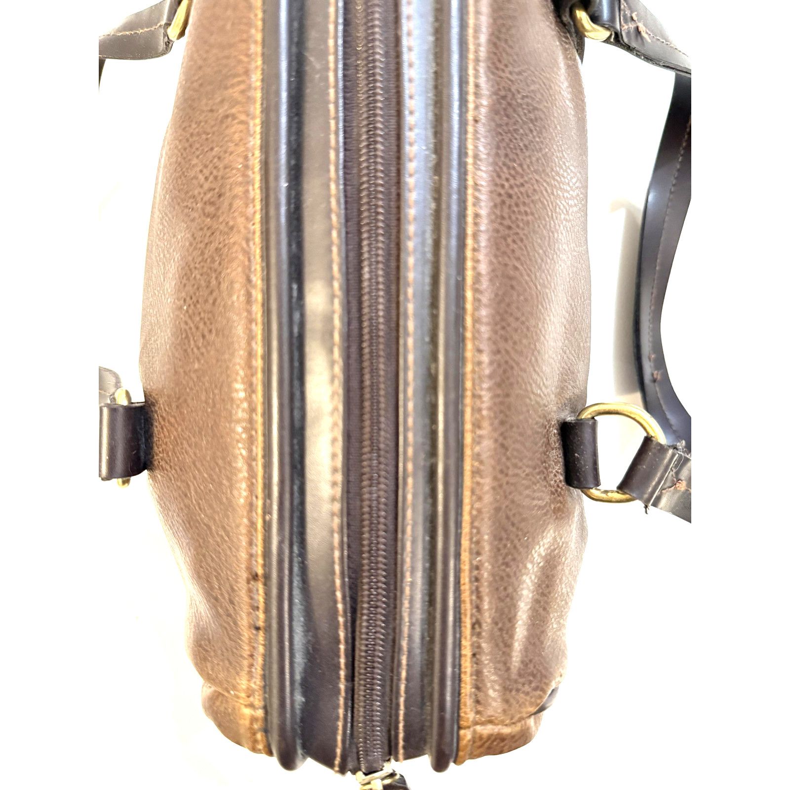 Relic Vintage Relic Brown Leather Duffel Bag Satchel Travel 13" Size ONE SIZE - 3 Thumbnail