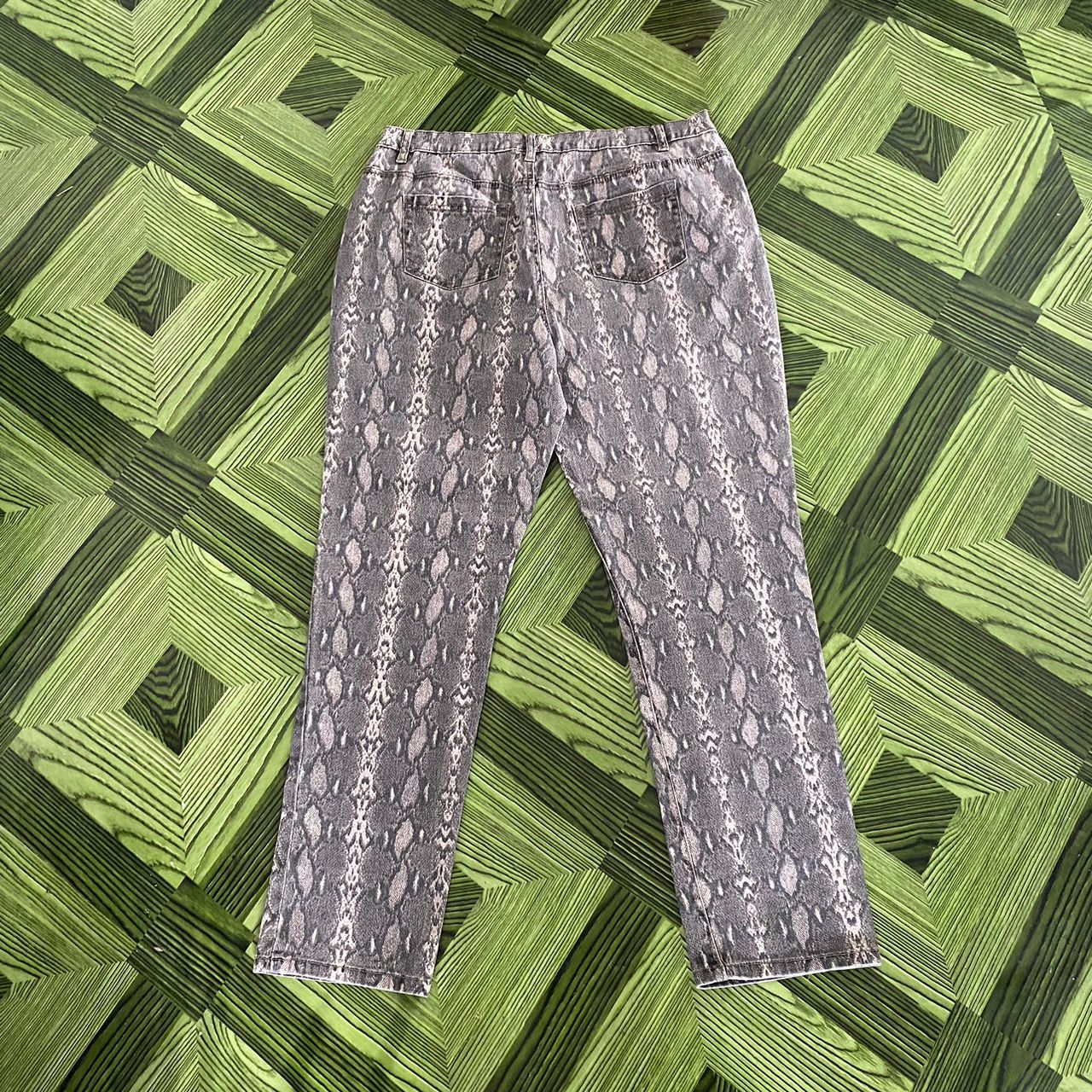 Vintage VINTAGE DIANE GILMAN PANTS SNAKESKIN PRINTED SIZE 16 Size 35" - 3 Thumbnail
