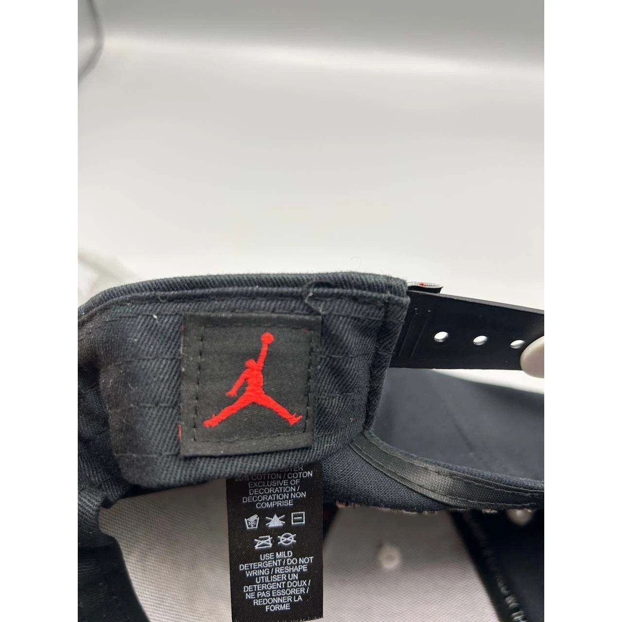 Jordan Brand Air Jordan Pro Hat Men Black White Classic Cement Snap Back Size ONE SIZE - 4 Thumbnail
