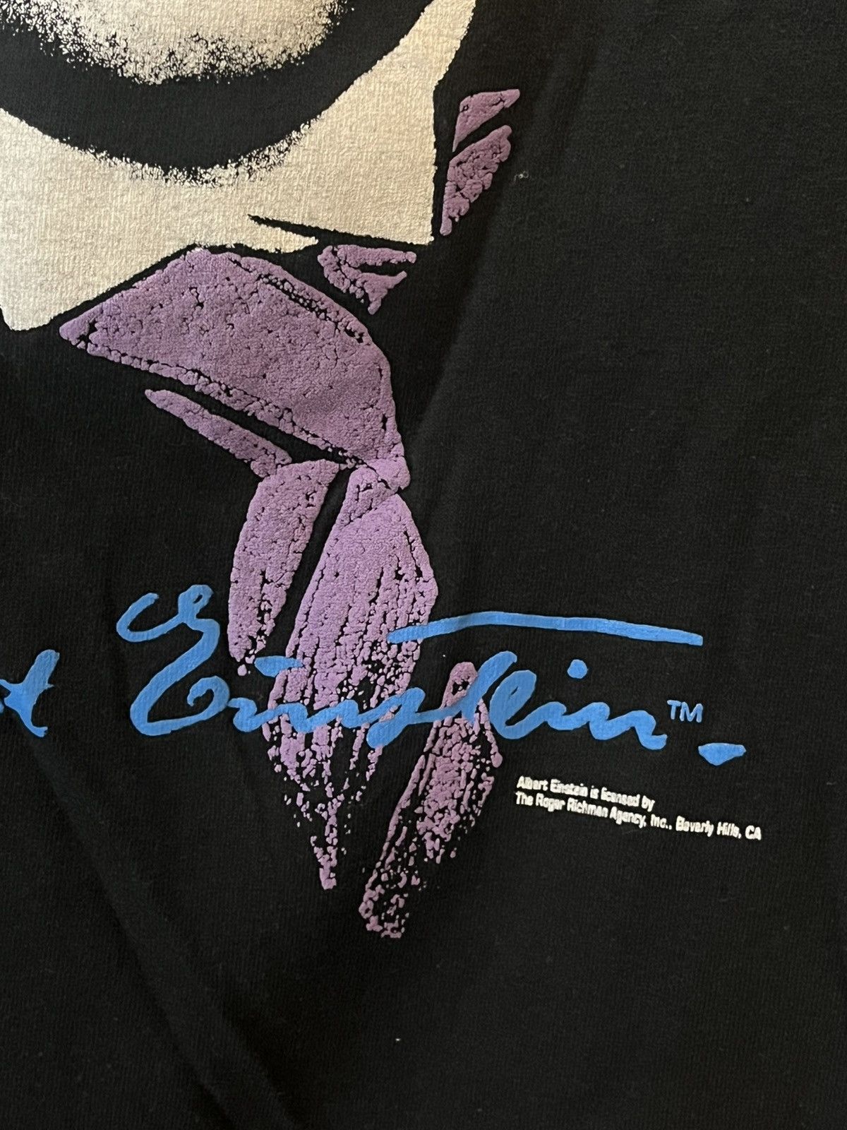Vintage 90s Albert Einstein E=MC2 Science Art Tee Size US XL / EU 56 / 4 - 4 Thumbnail
