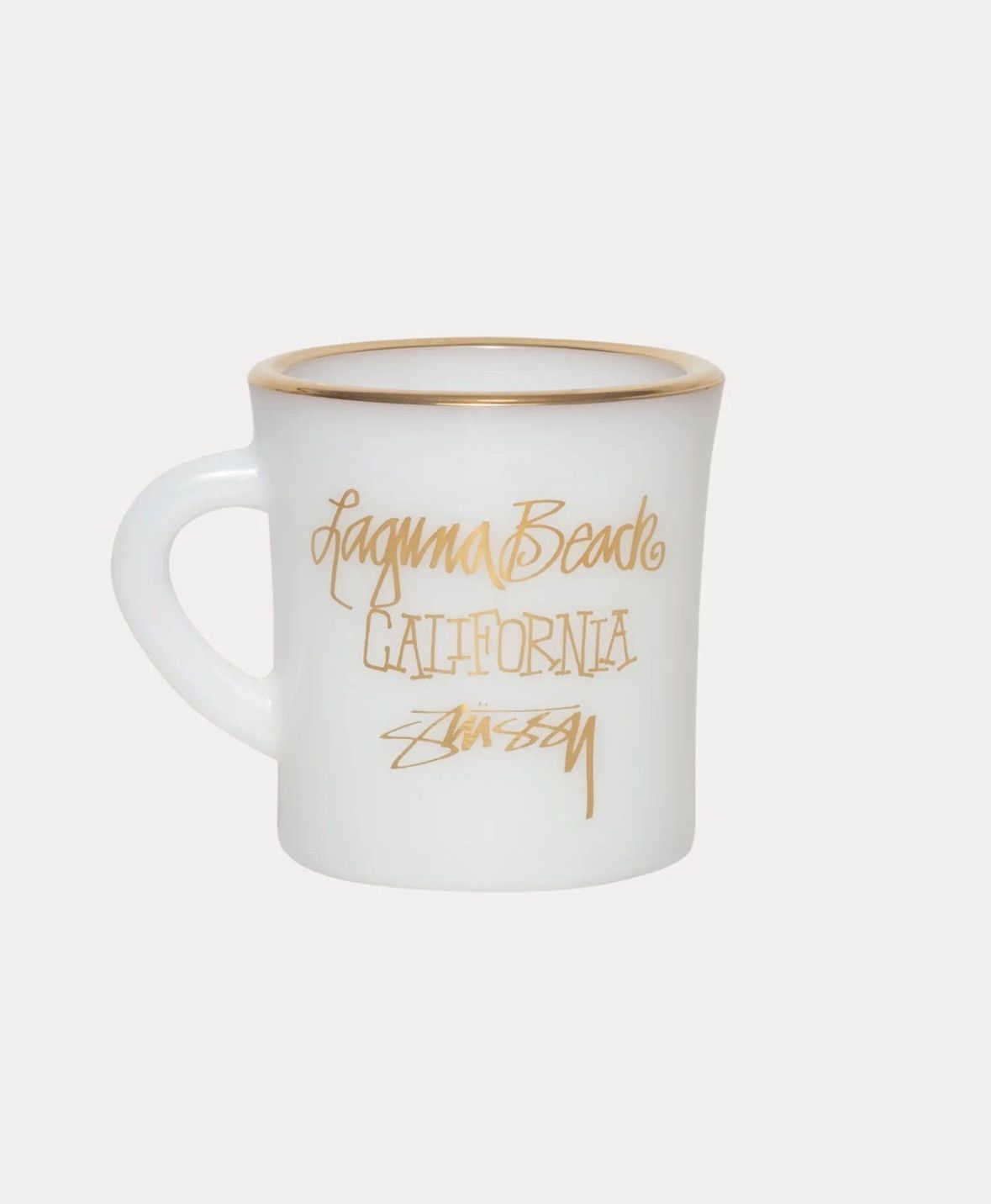 Stussy STUSSY LAGUNA GOLD & WHITE CERAMIC MILK MUG Size ONE SIZE - 1 Thumbnail