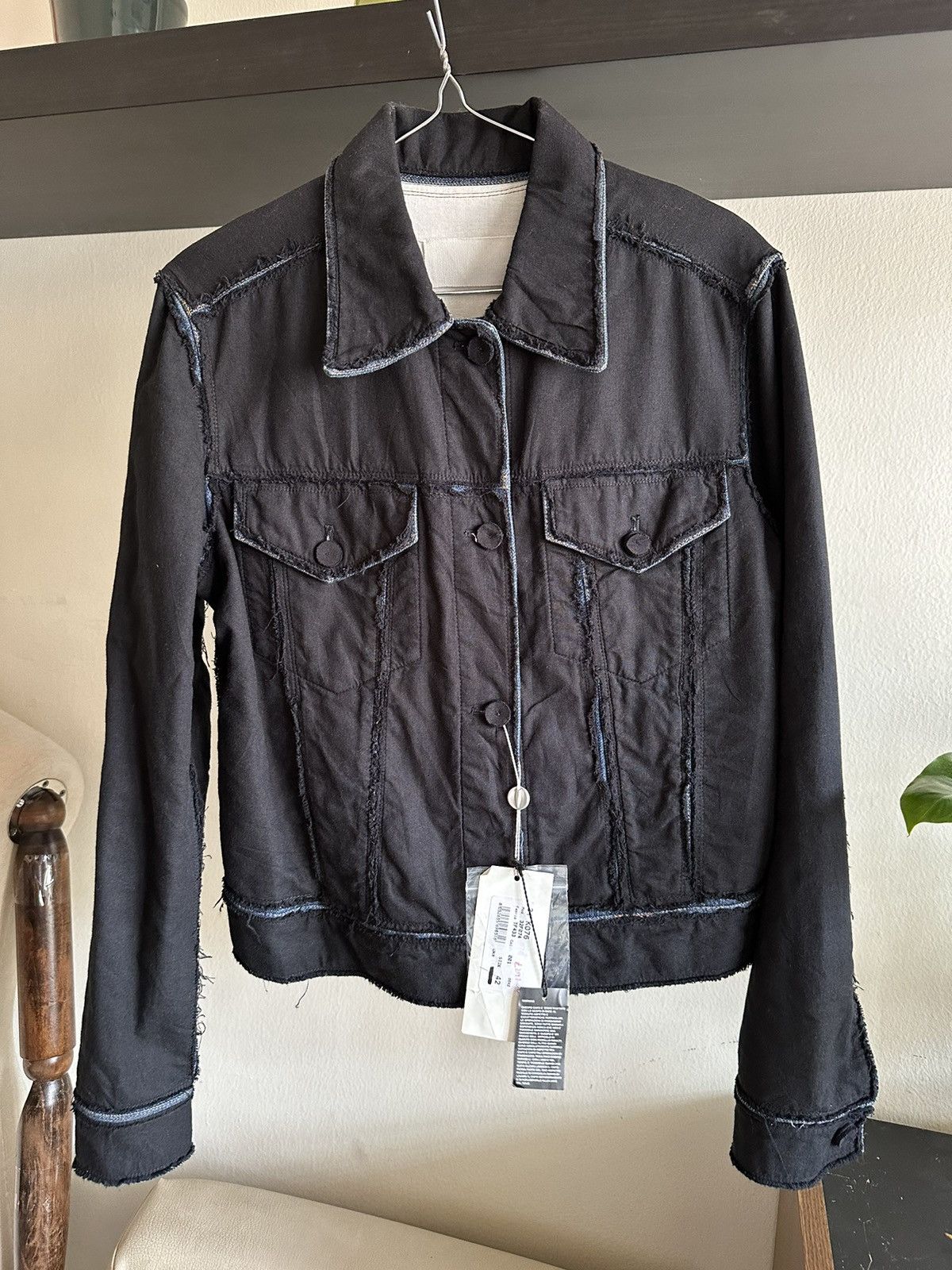 Maison Margiela FW04 Artisanal Maison Margiela Black Overlay Jacket Size US XS / EU 42 / 0 - 3 Thumbnail