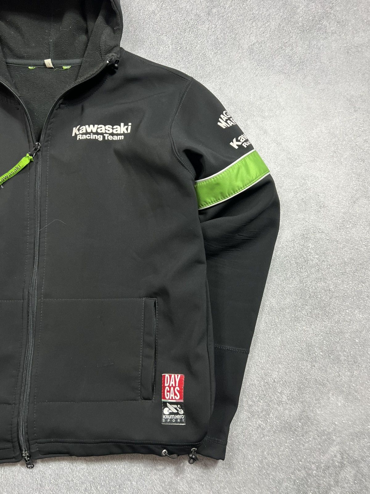 Other Vintage 90's Kawasaki Racing Team Logo Zip Up Jacket Size US M / EU 48-50 / 2 - 5 Thumbnail