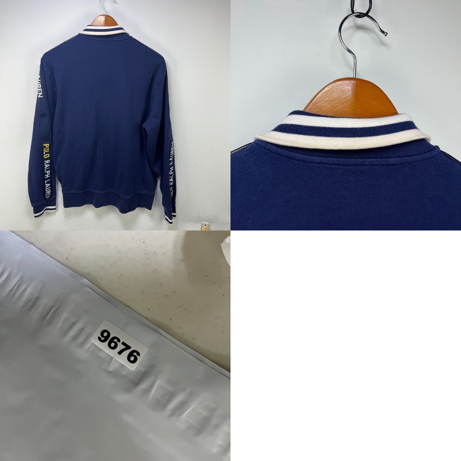 Polo Ralph Lauren VINTAGE Polo Ralph Lauren Track Jacket L Mens Blue Full Zip Size US L / EU 52-54 / 3 - 8 Thumbnail