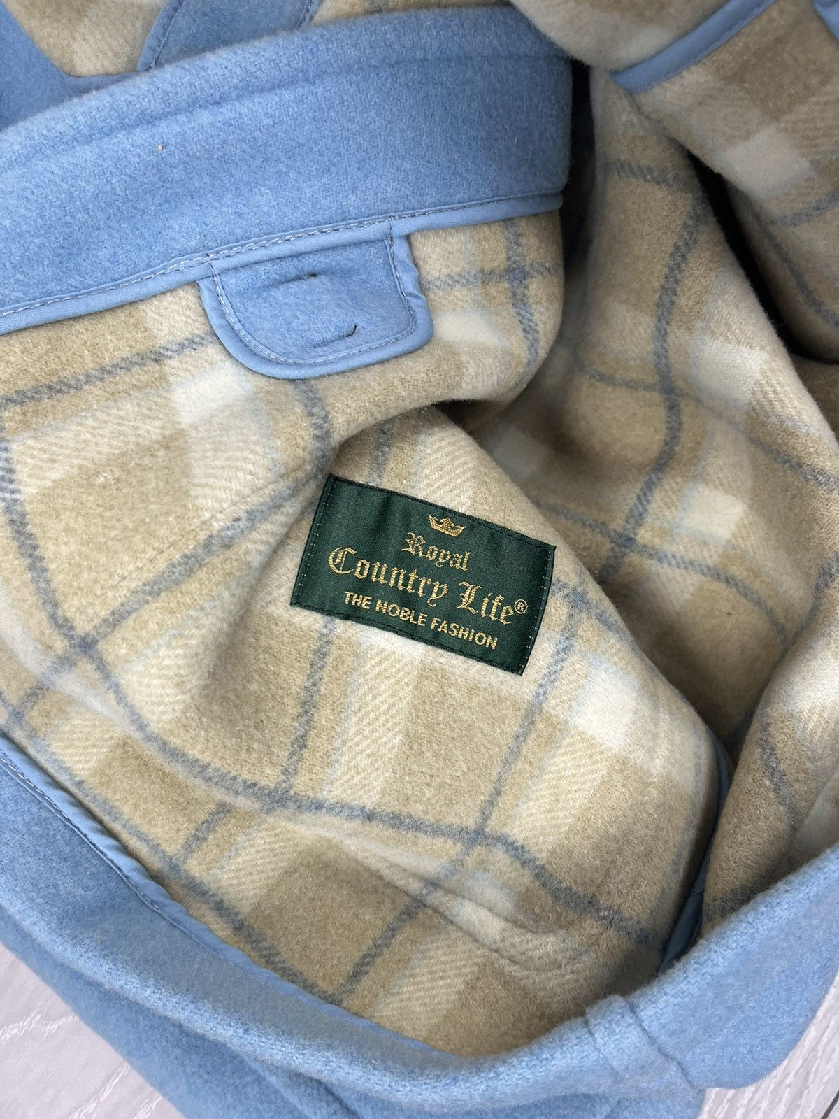 Gloverall Gloverall England Wool Blue Duffle Coat Jacket Womens Size L / US 10 / IT 46 - 9 Thumbnail