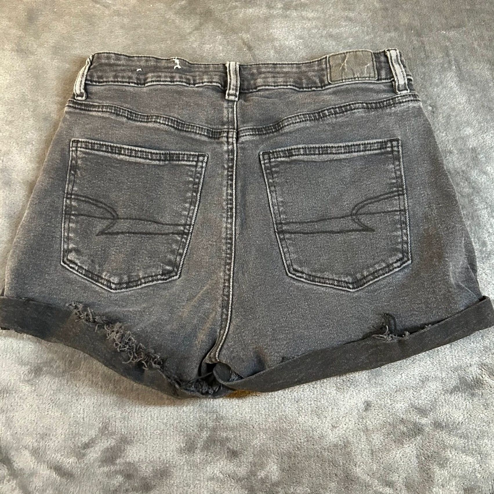 Vintage VINTAGE American Eagle Denim High Rise Mom Shorts Womens 6 Black Denim Shorts Size 28" / US 6 / IT 42 - 5 Thumbnail