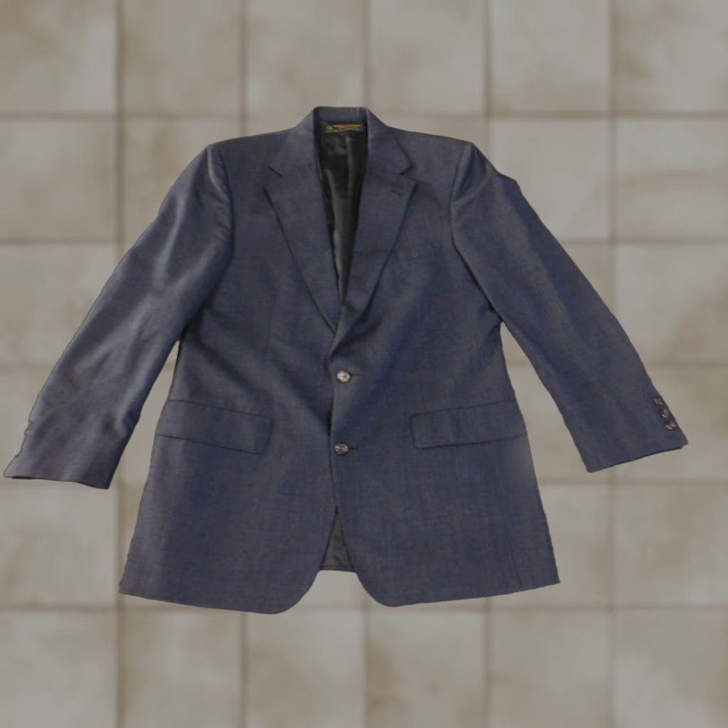 Brooks Brothers Brooks Brothers Blazer Mens 42 Long Blue Wool Two Button Sport Coat Jacket USA Size 42R - 1 Thumbnail