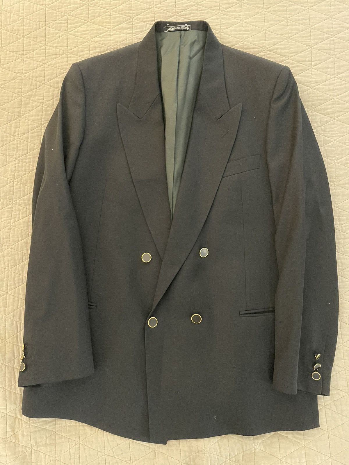 Giorgio Armani × Vintage Vintage Fancy Button Double Breasted Jacket Size 40R - 1 Thumbnail