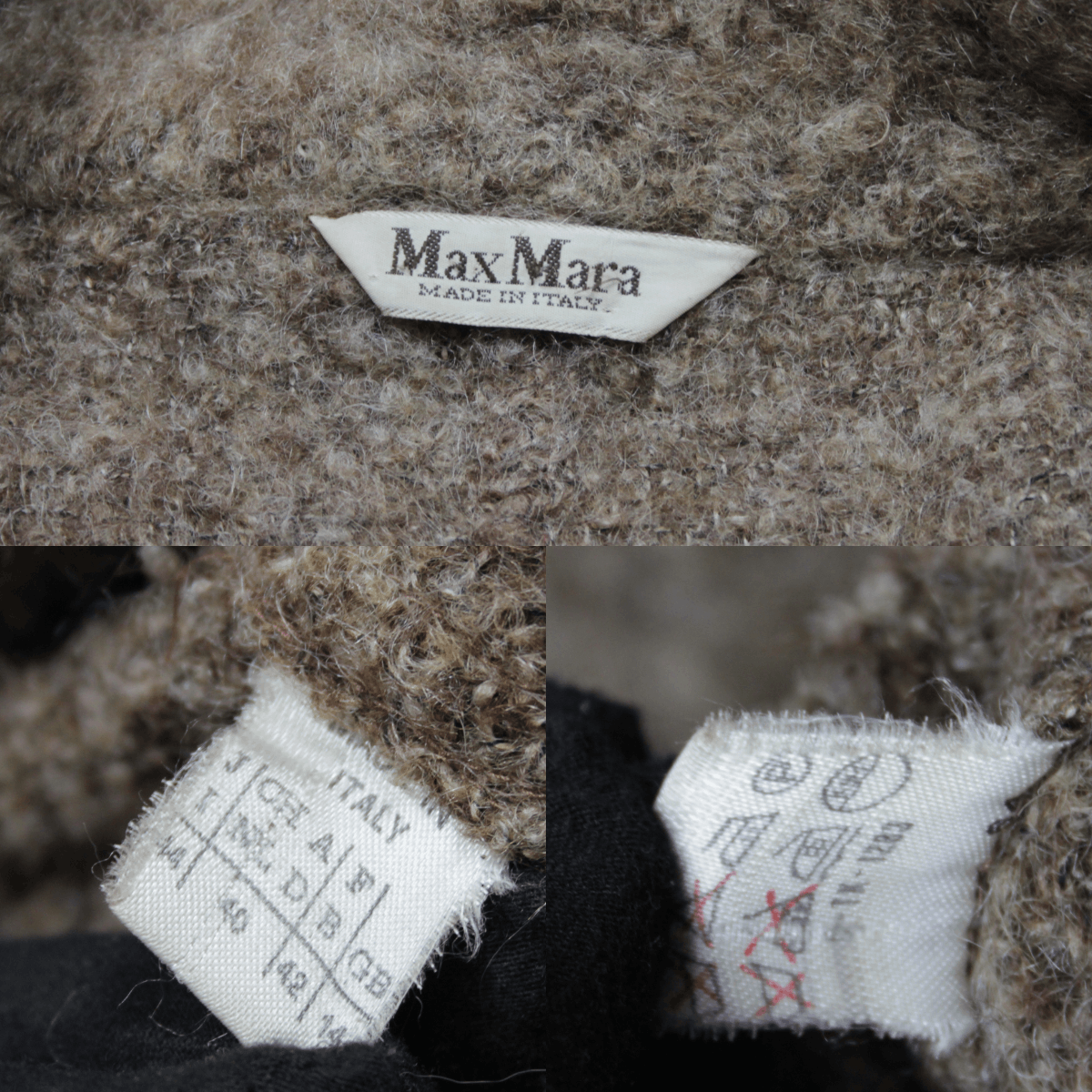 Max Mara 00S Angora Fluffy Y2K Cape Coat Vintage Size M / US 6-8 / IT 42-44 - 9 Thumbnail