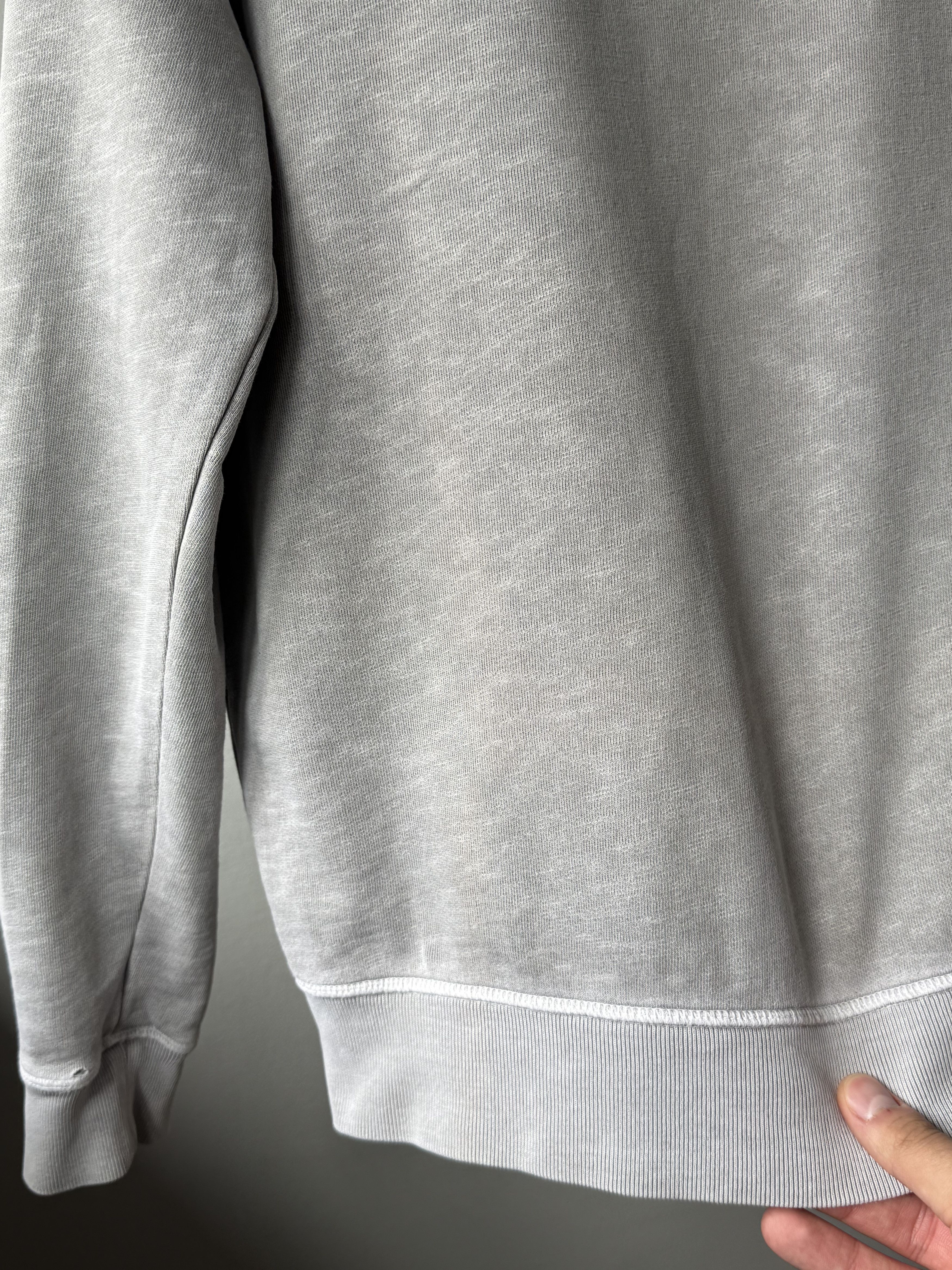 Allsaints Allsaints Wilde Crew Neck Grey Marl Cotton Logo Sweatshirt Size US XS / EU 42 / 0 - 10 Thumbnail