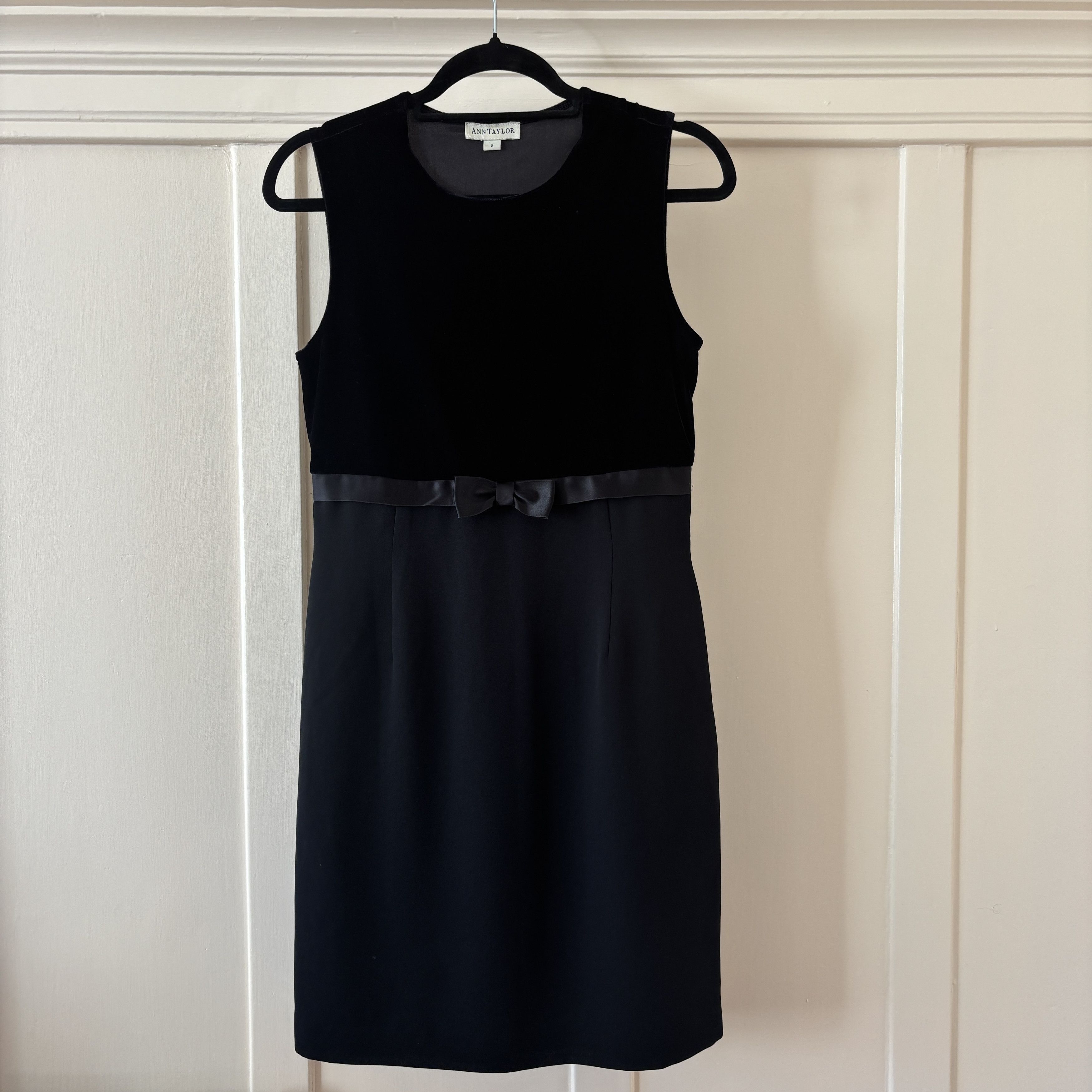 Ann Taylor 90s Vintage Ann Taylor 100% Silk Party Dress w/ Bow Size S / US 4 / IT 40 - 2 Thumbnail