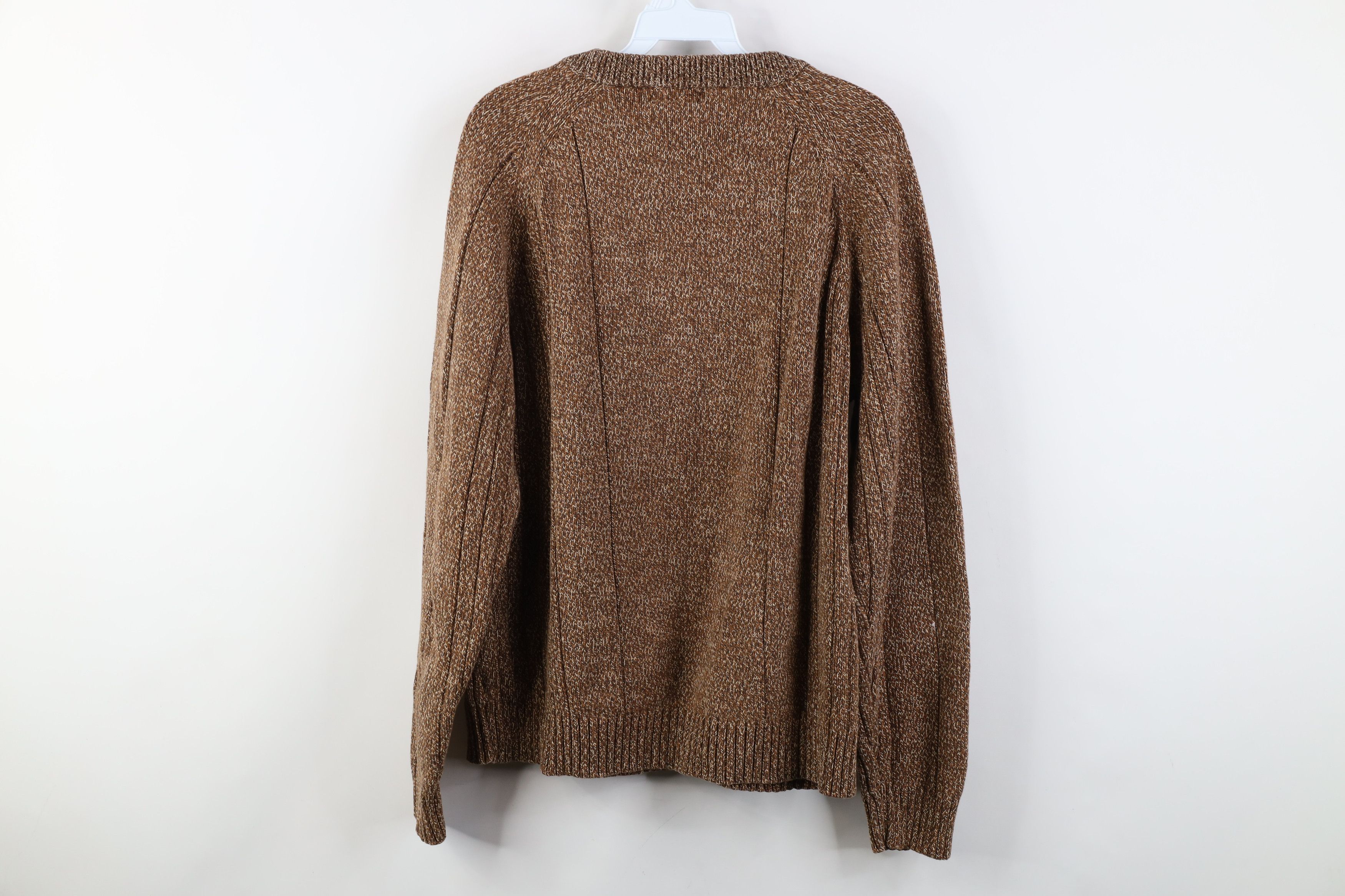 Vintage Vintage 90s Streetwear Heavy Cotton Ribbed Cable Sweater Size XL / US 12-14 / IT 48-50 - 8 Thumbnail