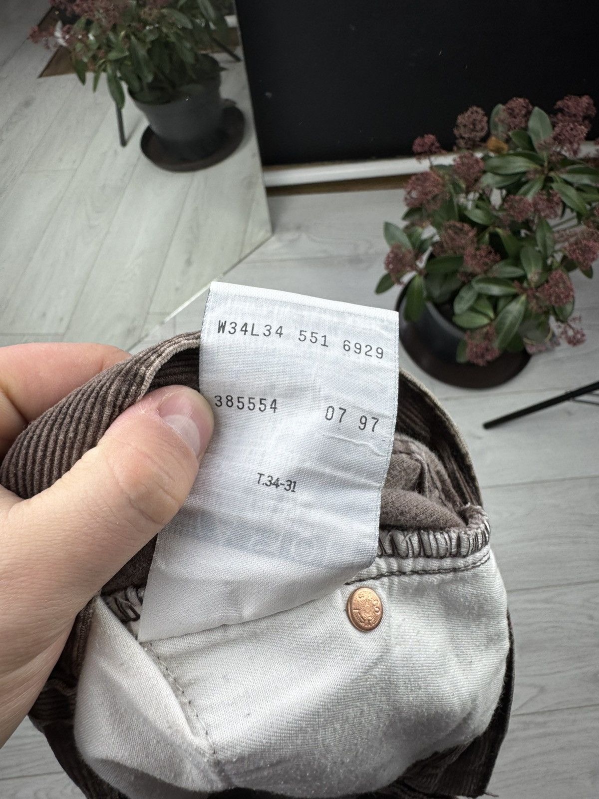 Levi's Levis 90s Vintage Velvet Brown Denim Pants Size US 34 / EU 50 - 7 Thumbnail